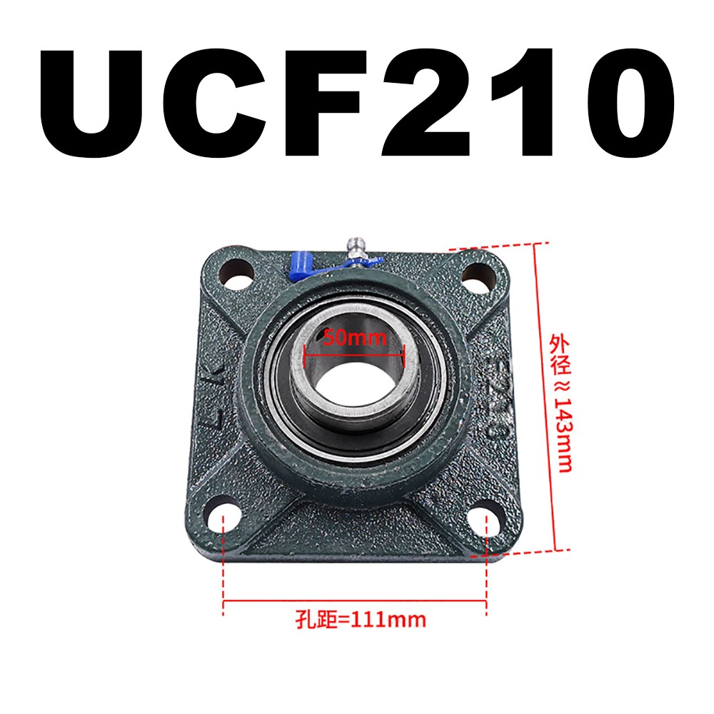 UCF 210 211 212 213 214 215 216 217 Cast Iron Flange Self Lube Bearing Housing