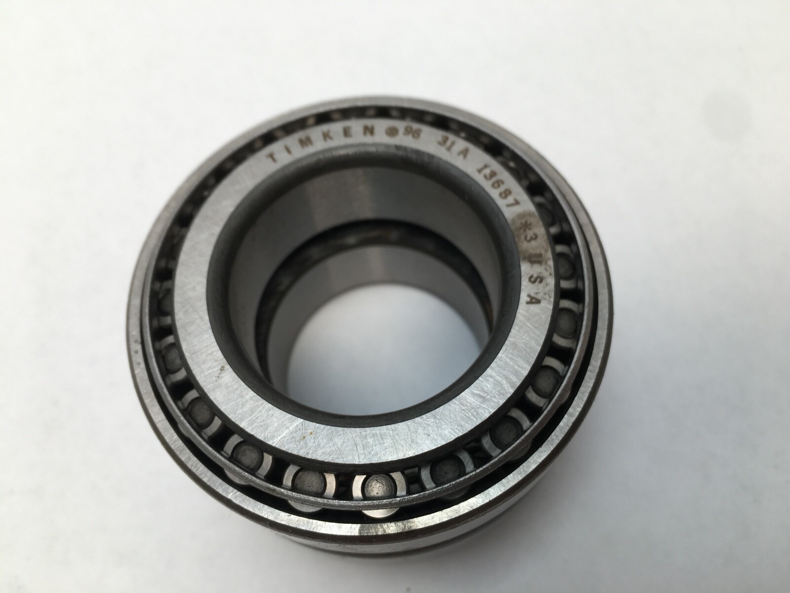 Timken 13687-90019 Double Taper Bearing Cone & Cup 1-1/2″ ID 2-23/32″ OD *3 USA