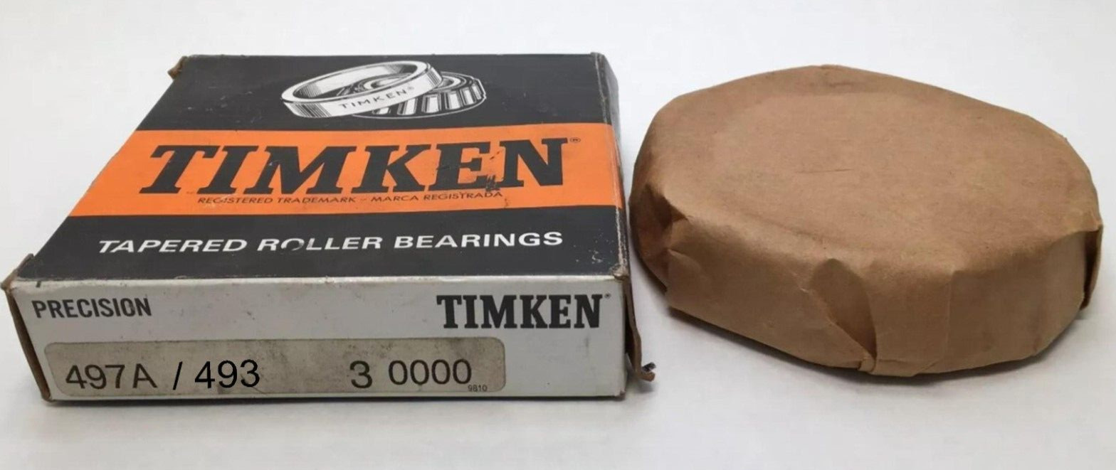 Timken 493/497A 3.3750″ID 1.1720″ New In Box Tapered Roller Bearing Cone/Cup