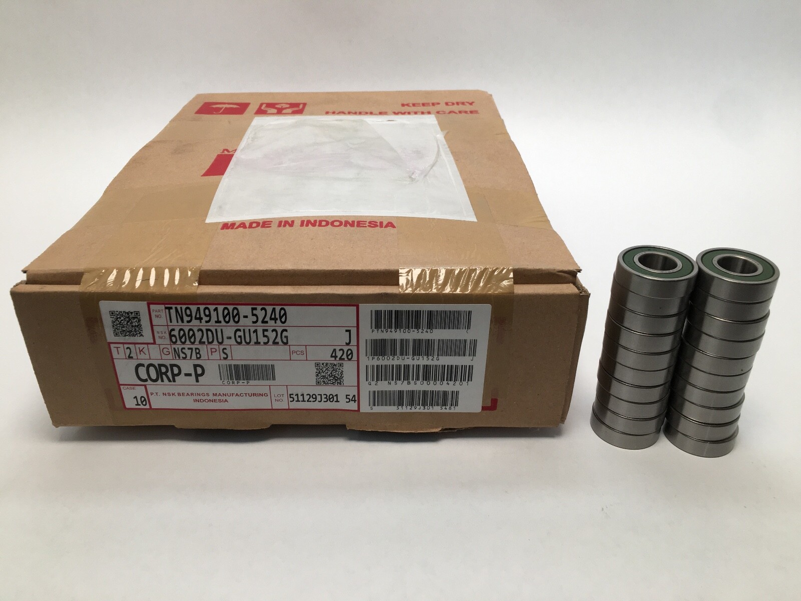 20 pcs NSK 6002DDU Bearing Rubber Seals 15x32x9 mm 6002 DDU 2RS DU GU152G 6002RS