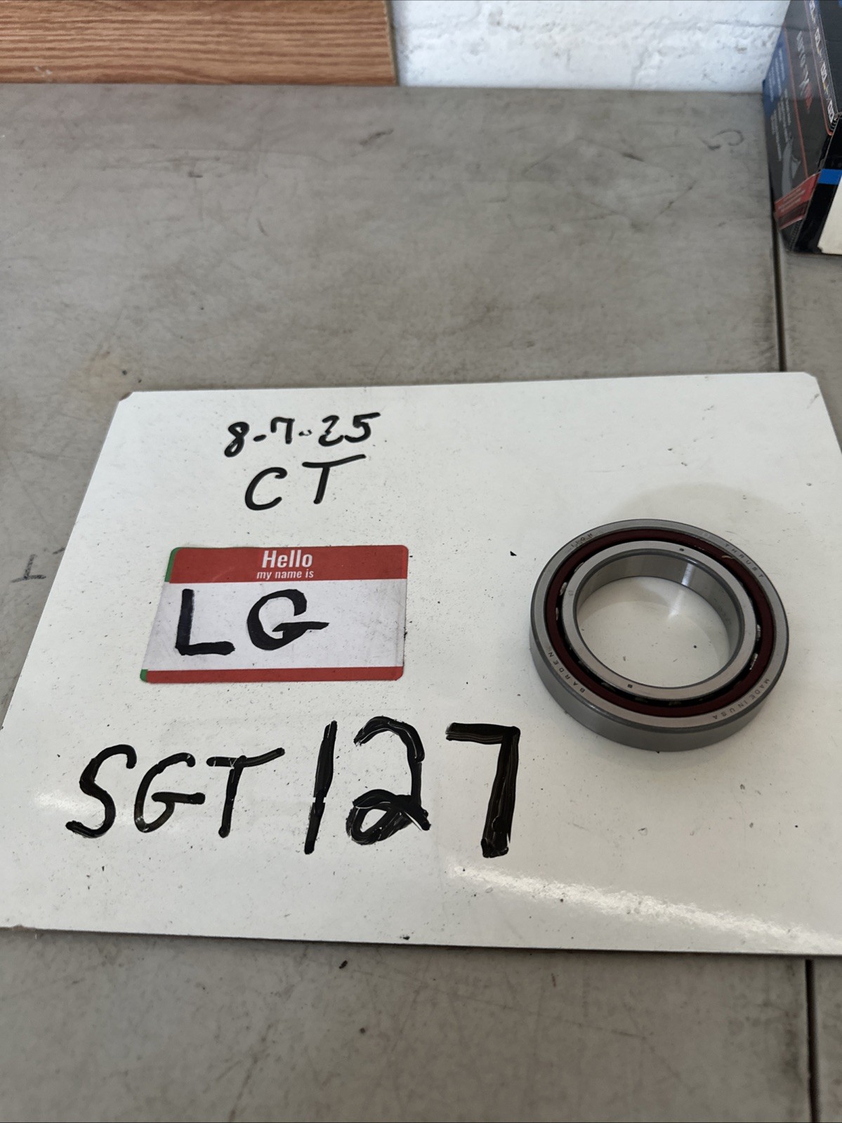 Barden 110H 50mm X 80mm X 16mm Precision Angular Contact Bearing