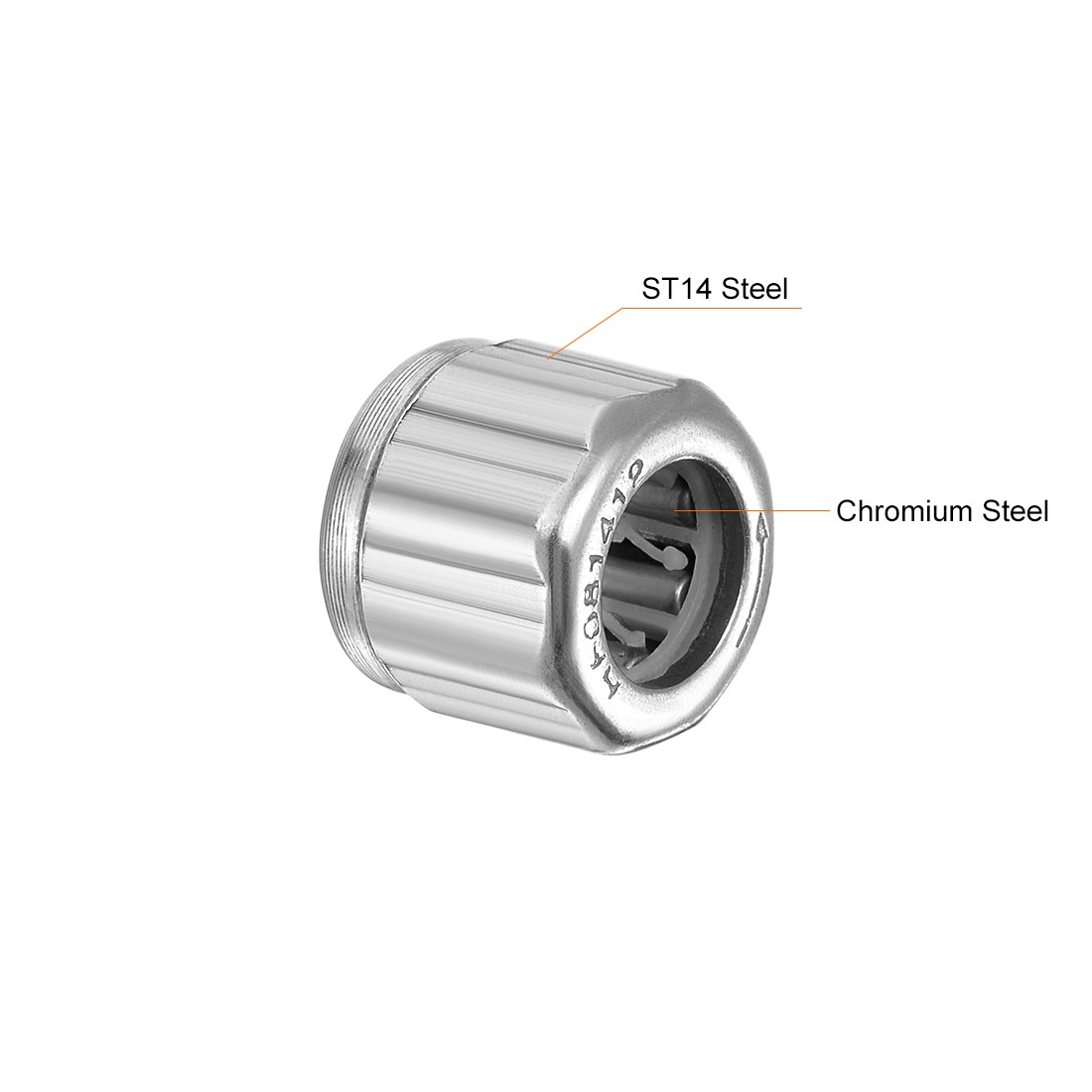 3 PCS 8mm Bore 14mm OD 12mm Width Needle Roller Bearings One Way Bearing