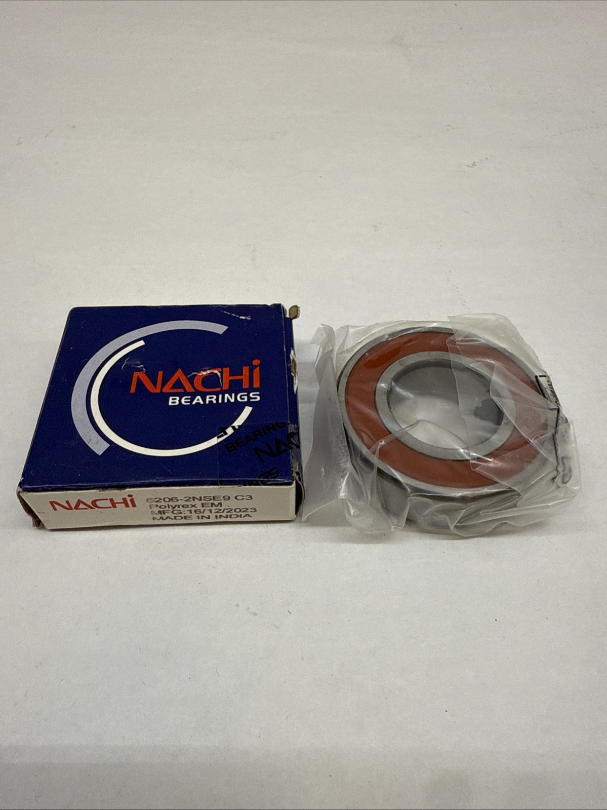 6206-2NSE9 C3 NACHI Brand Rubber Seal Ball Bearing 30x62x16 6206 2RS 6206RS