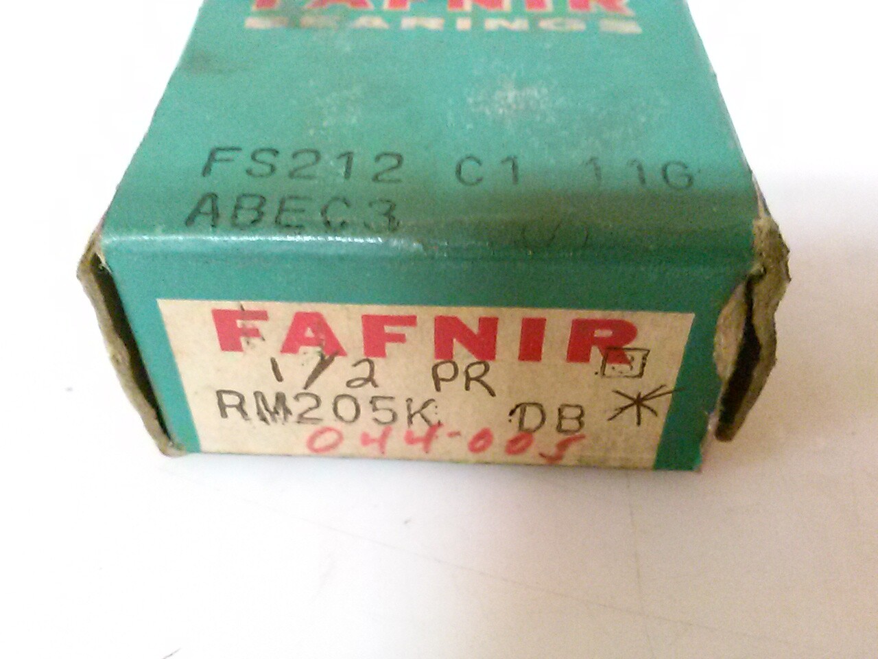 1/2 PAIR Fafnir RM205K DB ABEC 3 bearings, made in USA. Clausing 044-005 *