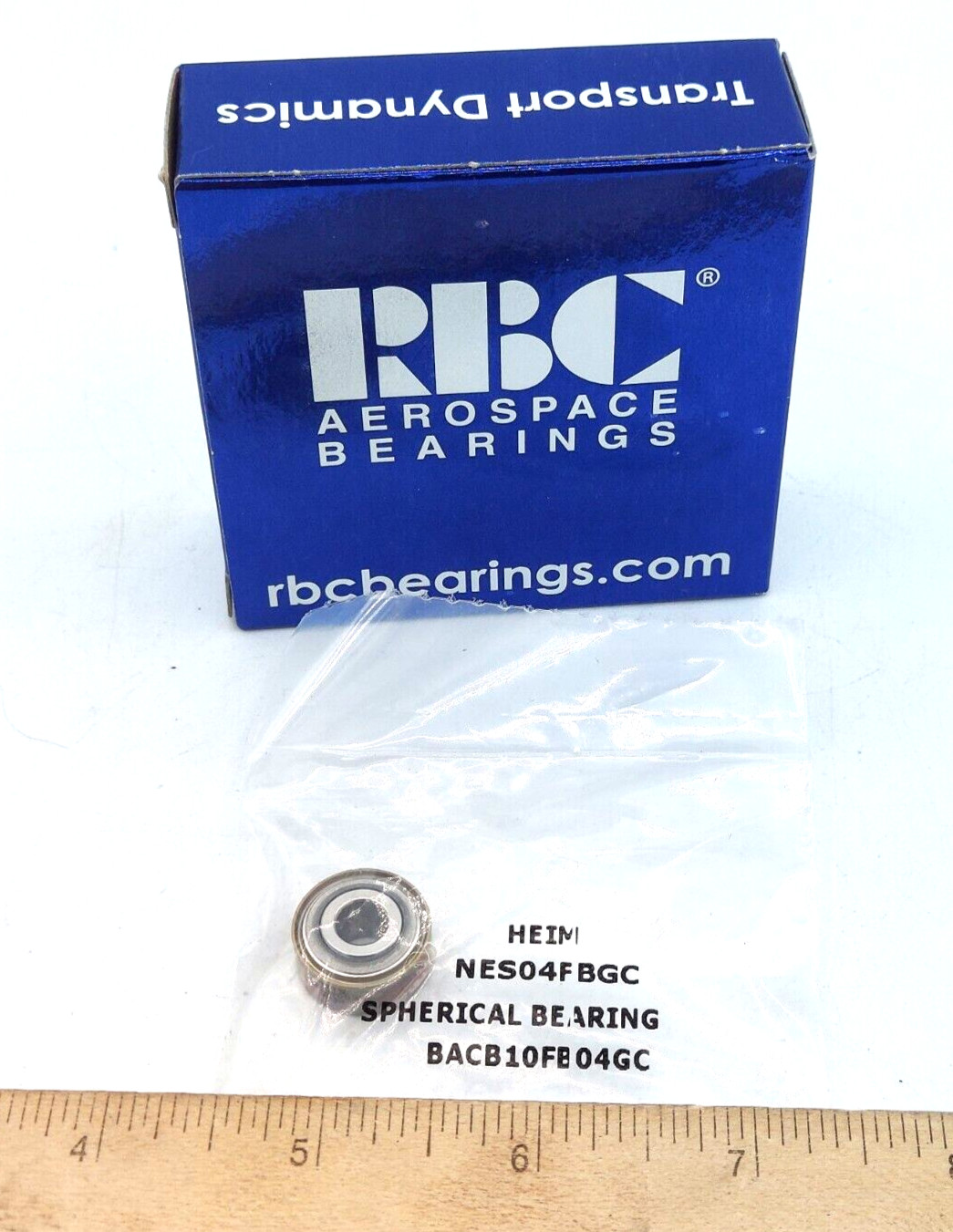 New RBC NES04FBGC Airframe Spherical Plain Bearing 1/4″x11/16″ HEIM BACB10FB04GC