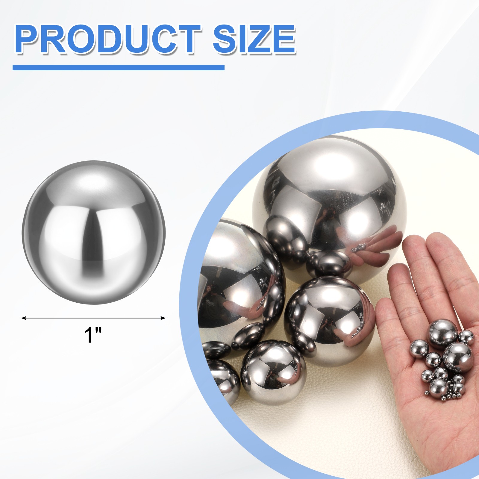 2 Pcs Precision Balls 1″ Diameter G25 Solid Chrome Steel Bearing Balls