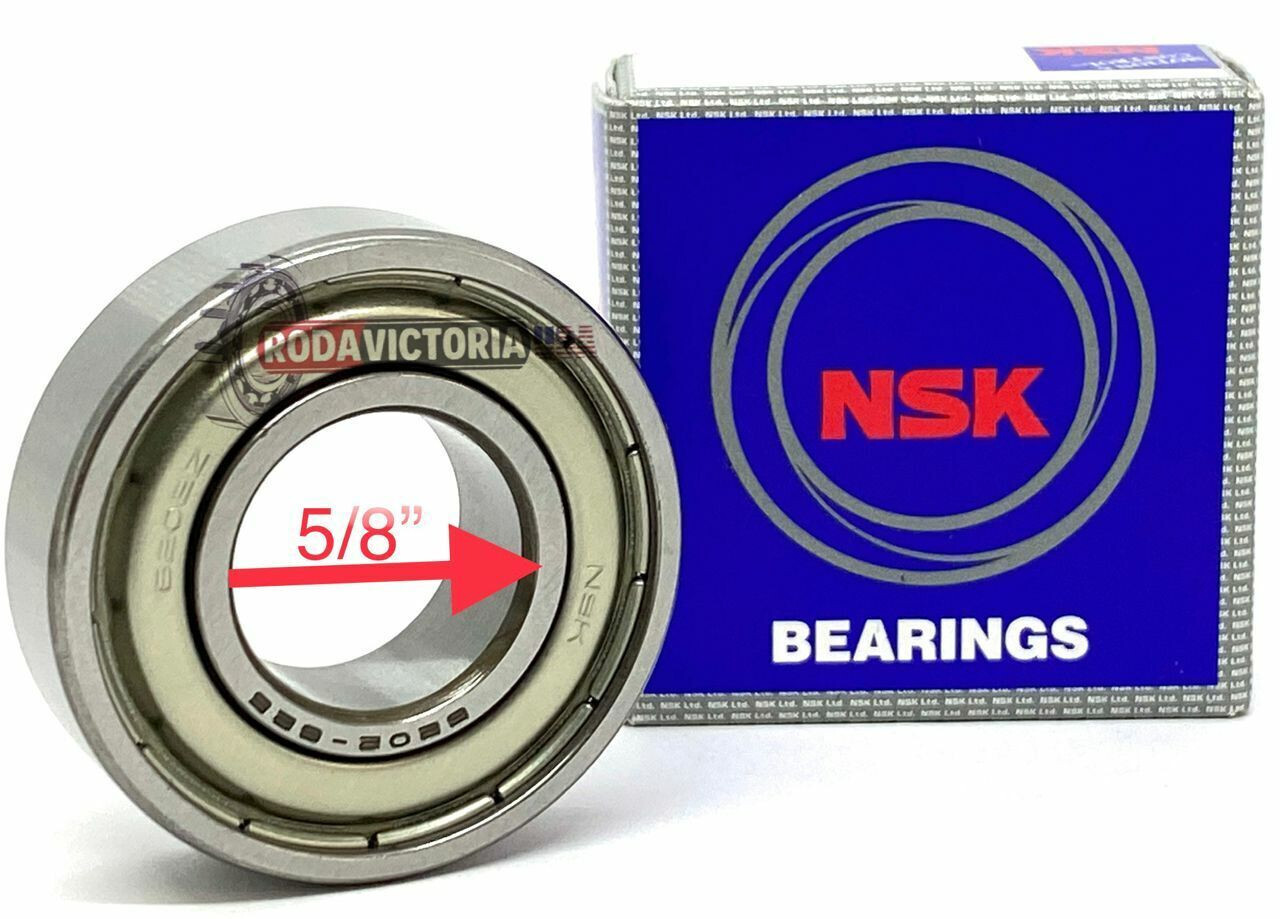 6202-10ZZC3 (5/8 bore) Single Row Ball Bearing 15.875 X 35 X 11mm 2 Seals NSK