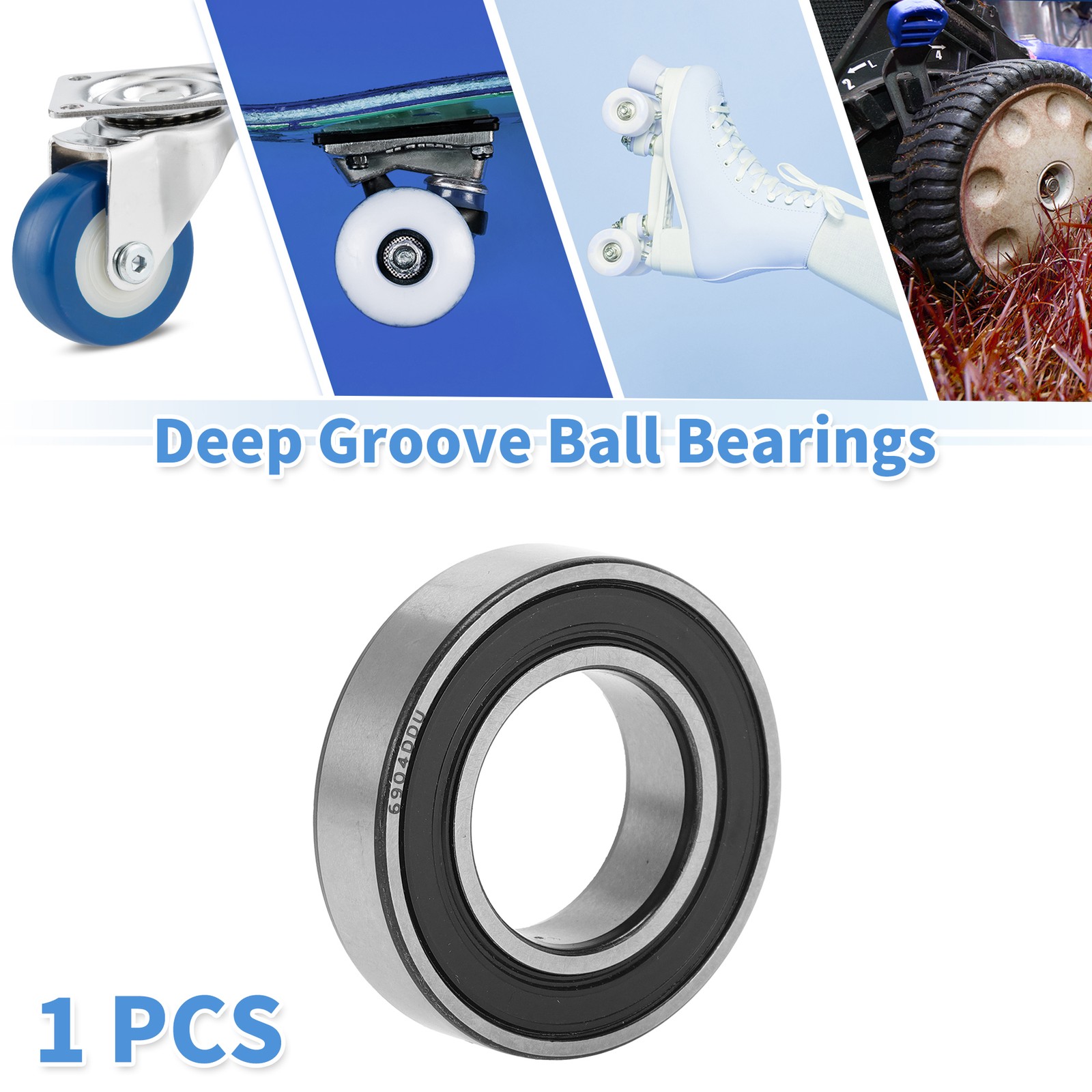 6904DDU Deep Groove Ball Bearings 20x37x9mm 1 Pc Scooter Skateboard Wheel