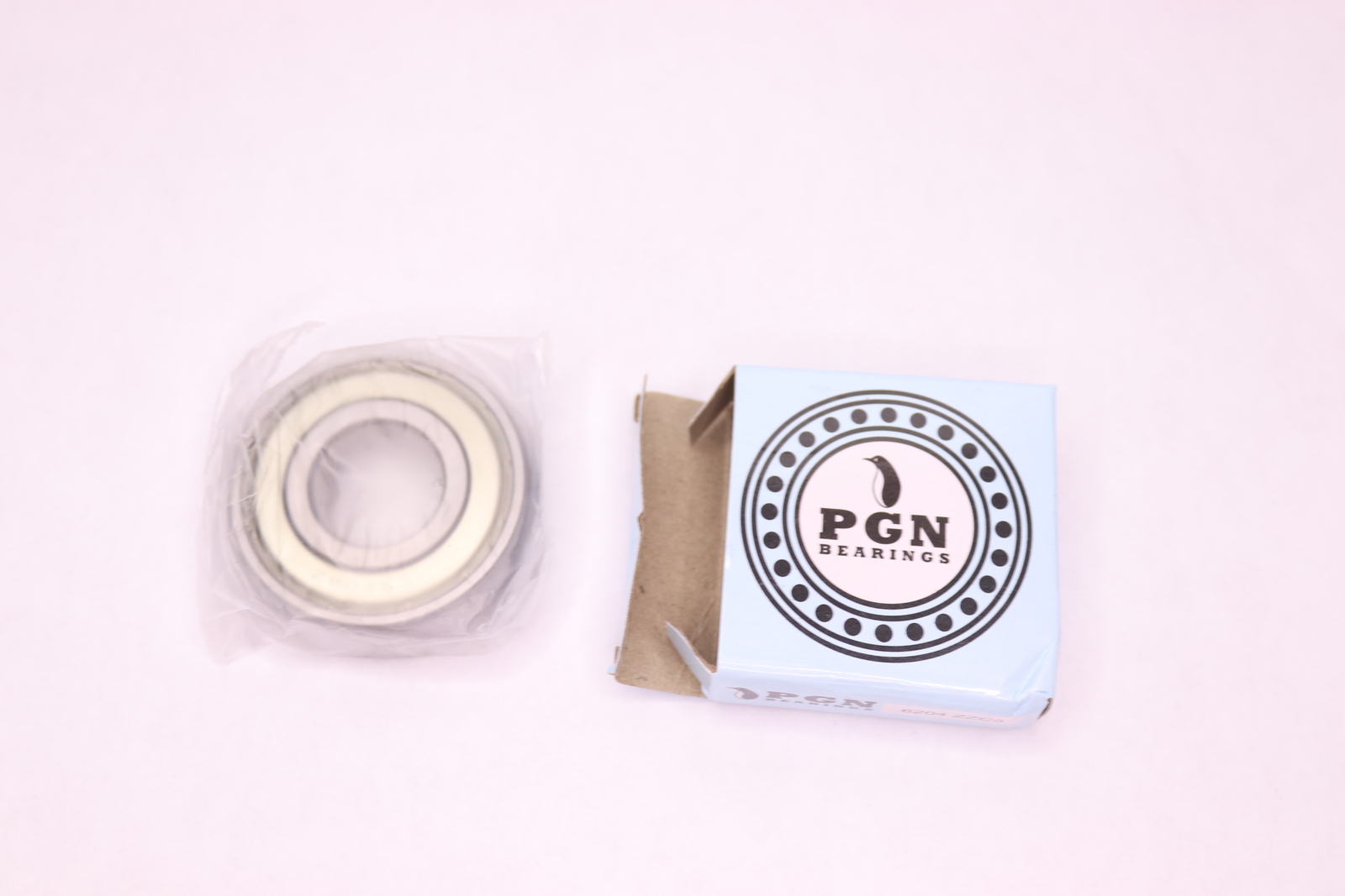 PGN Shielded Ball Bearing Metal 20mm x 47mm x 14mm 6204-ZZ