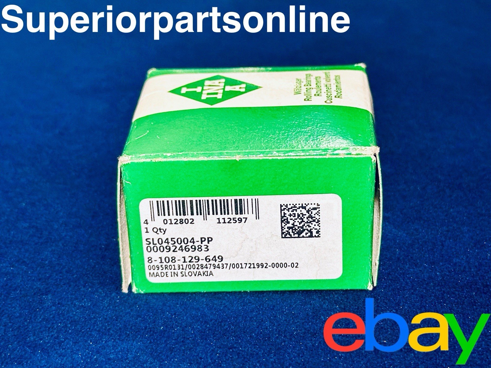 *NEW* INA SL045004-PP Sealed Roller Bearing 20mm X 42mm X 30mm INA SL04 5004 PP