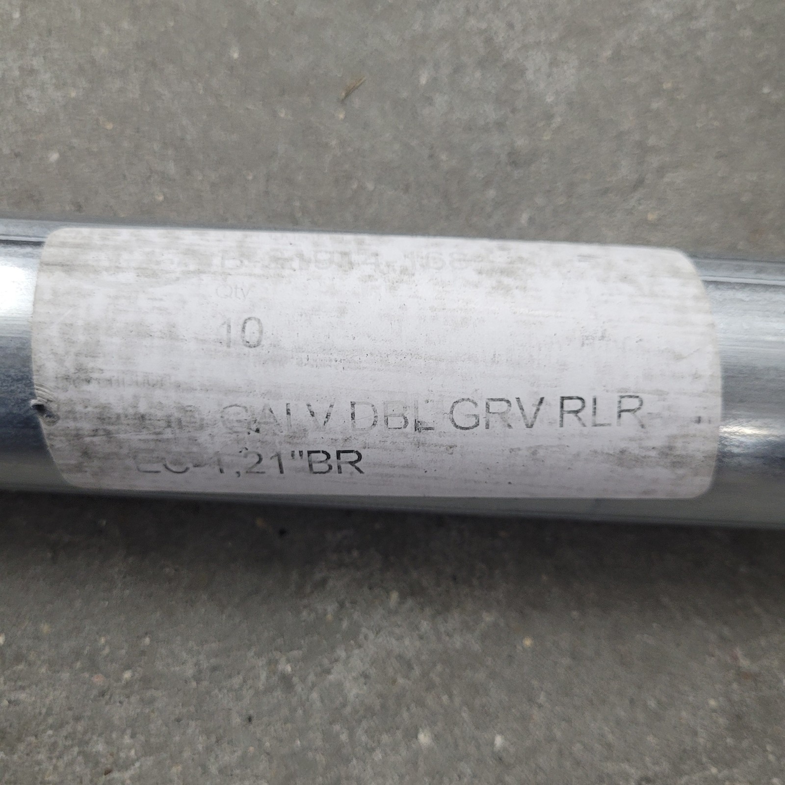 Lot of 10 – Hytrol B-21914-168 21″ Between Rail Conveyor Roller, 22 1/8″ Shaft