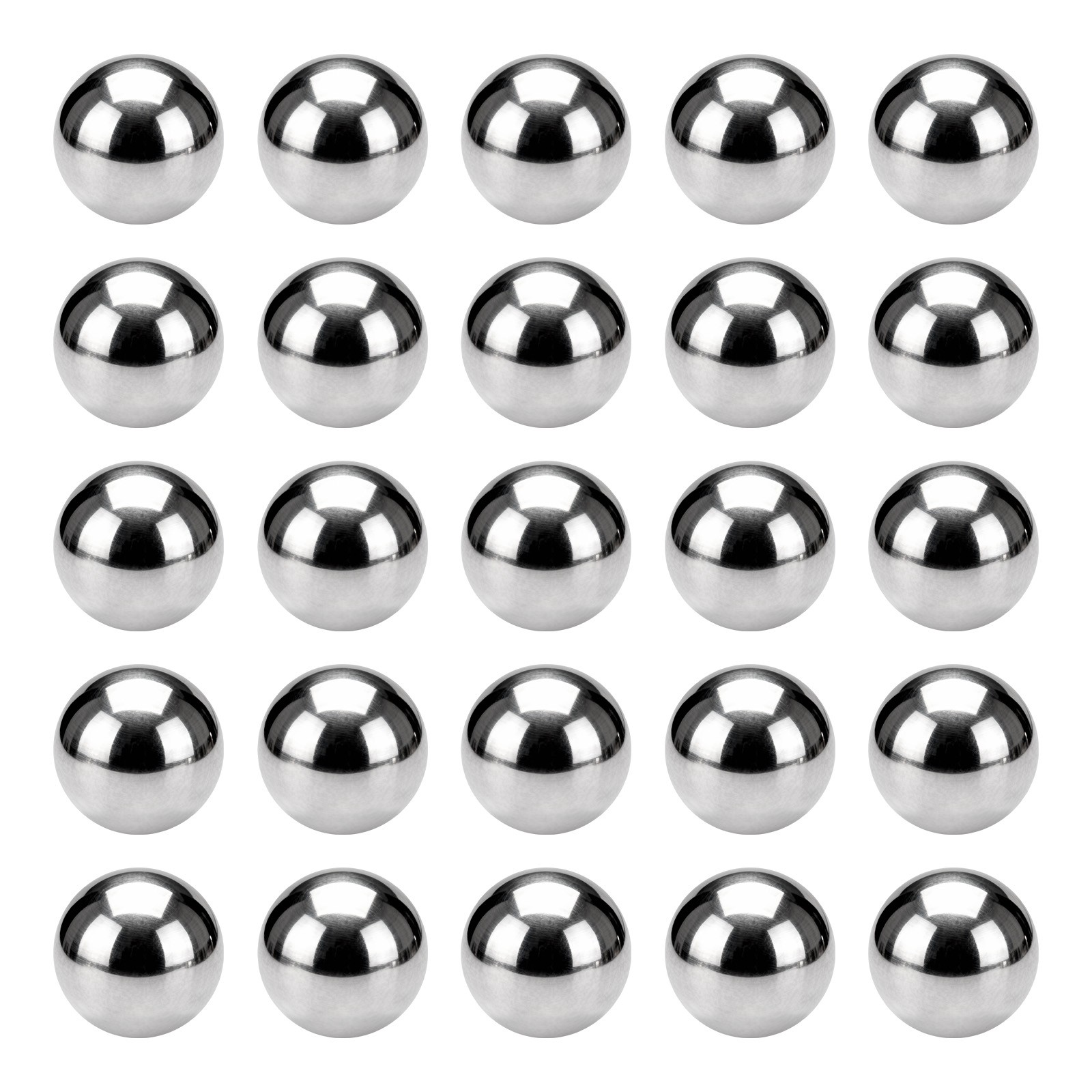 25Pcs 8mm Bearing Balls, 316L Stainless Steel G200 Precision (Mirror Polished)