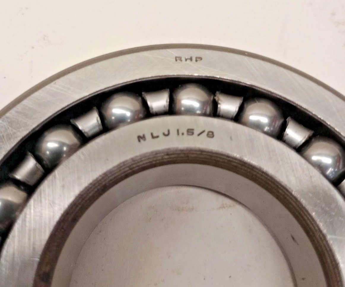 RHP NLJ-1-5/8 Ball Bearing Self Aligning 1-5/8 ID x 3-1/2 OD x 3/4 NLJ1.5/8