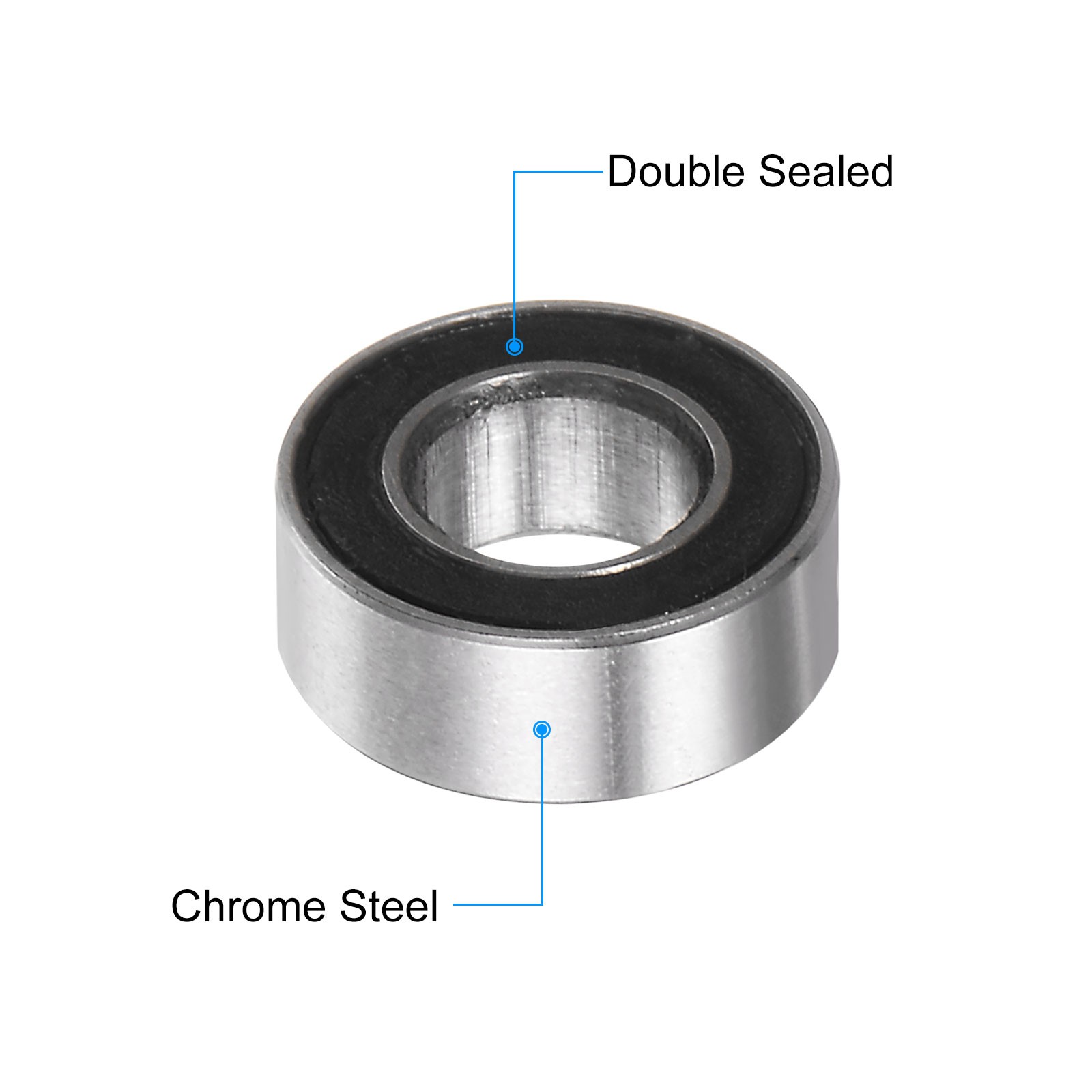 20pcs MR84-2RS Bearings 4x8x3mm Chrome Steel Mini Bearing Double Sealed ABEC3