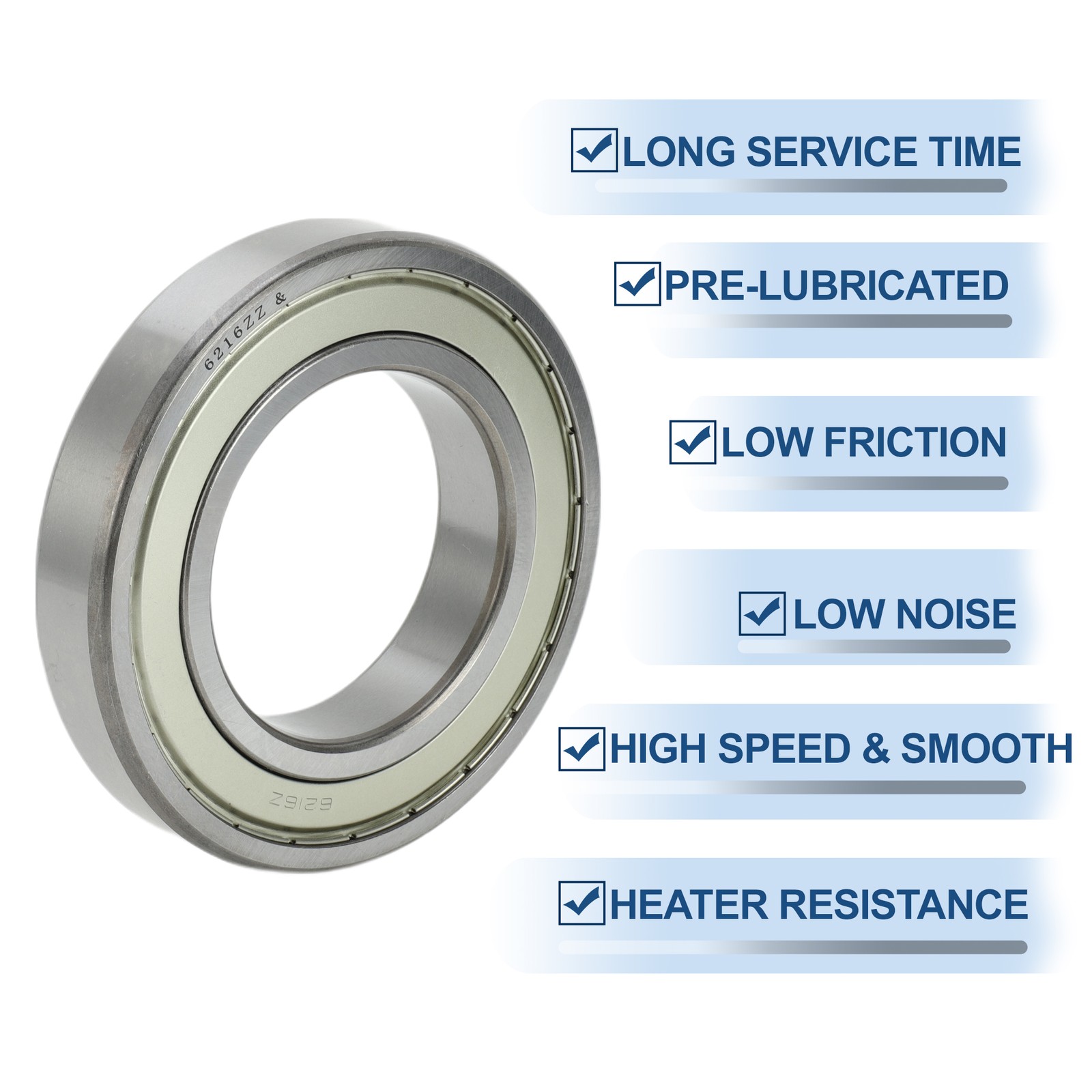 6216ZZ and deep throat ball bearings 80x140x26mm 1pc scooter wheel