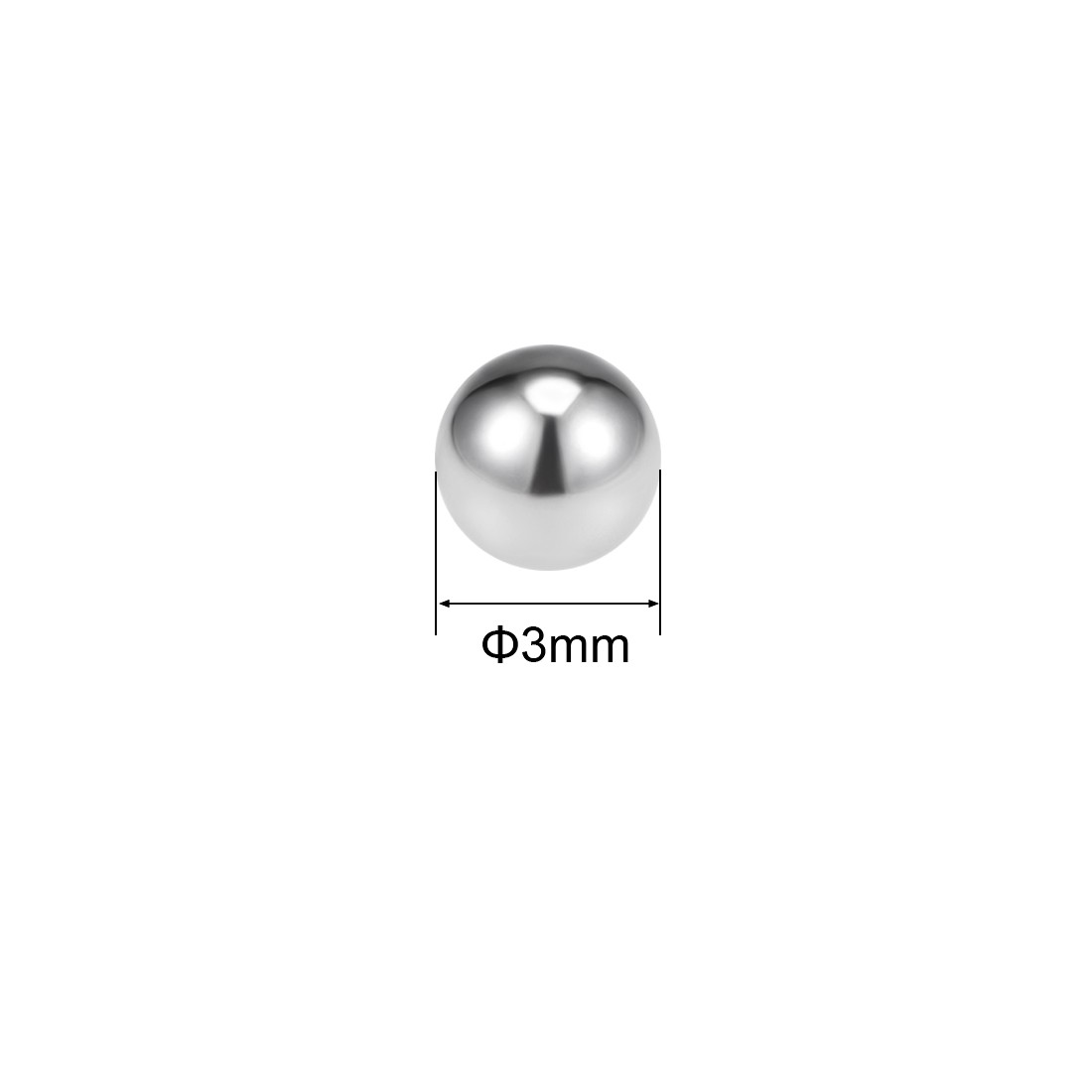 500pcs 3mm Bearing Balls 304 Stainless Steel G100 Precision Balls