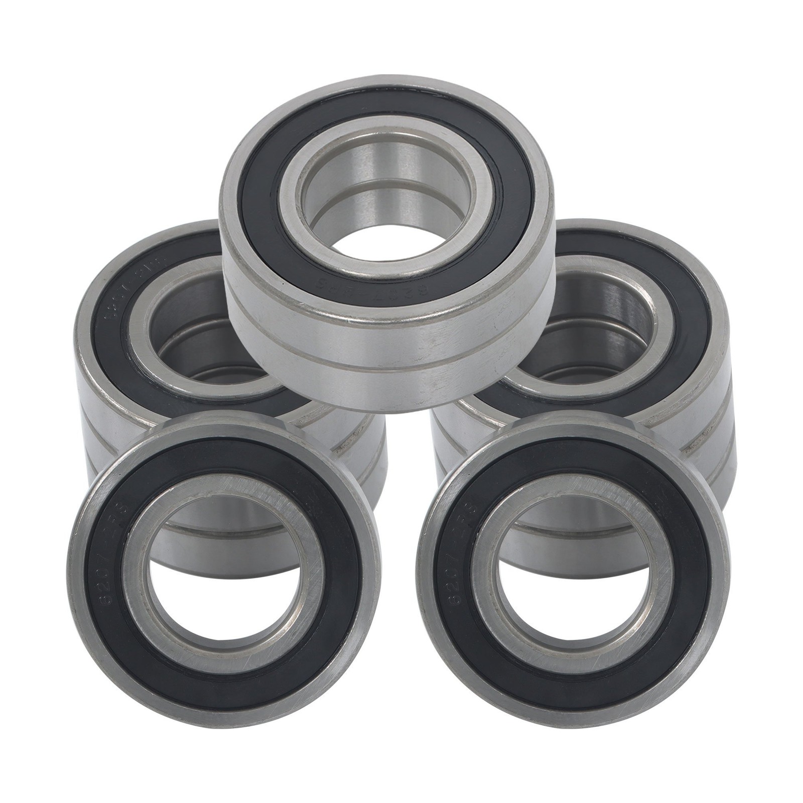 10Pack 6207-2RS Ball Bearings 35x72x17mm Double Rubber Sealed