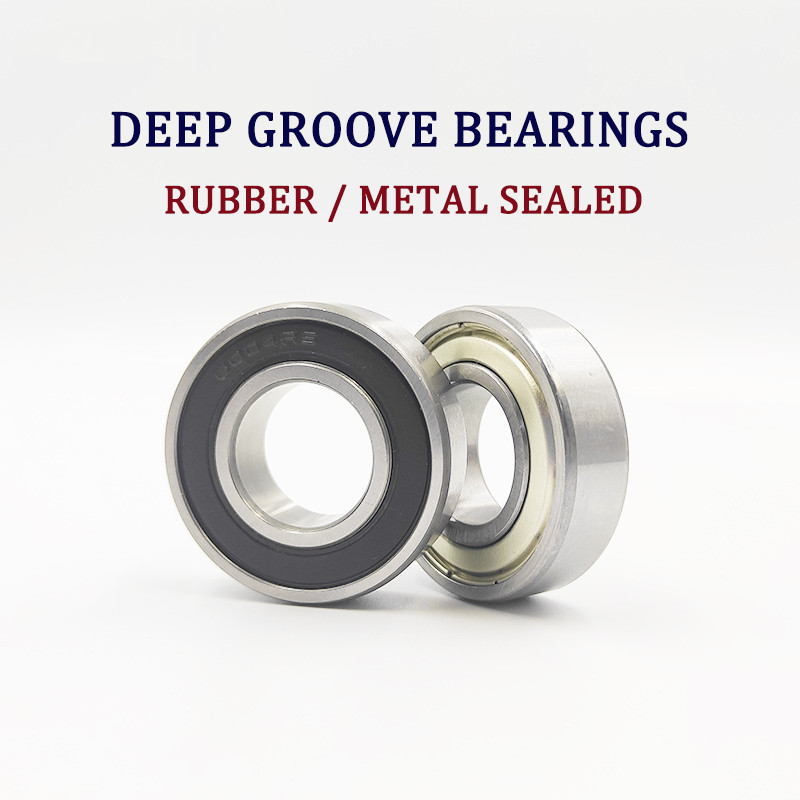 DEEP GROOVE BALL BEARING DOUBLE SHIELDED RUBBER/METAL SEALED 2RS/ZZ CHOOSE SIZE