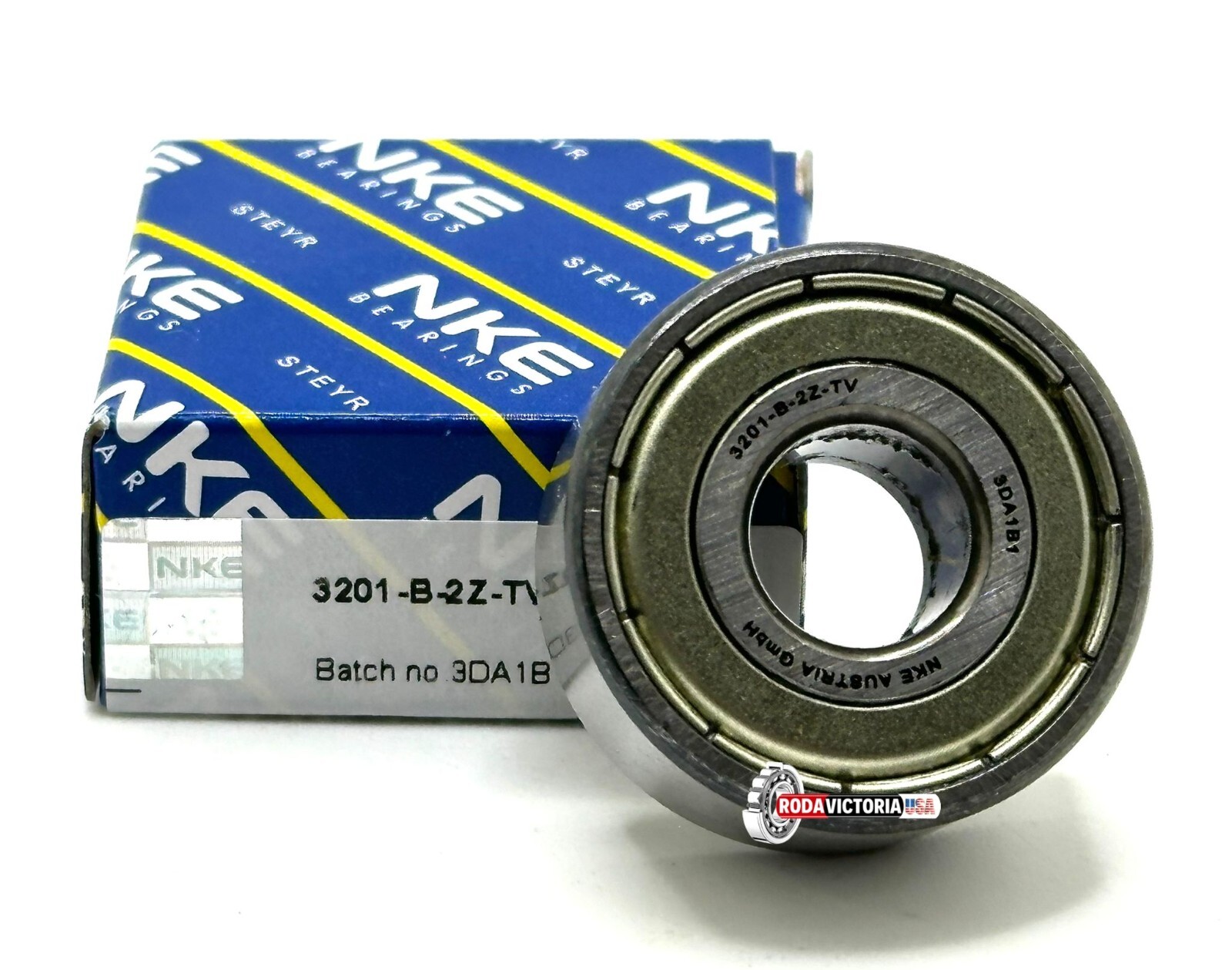 NKE 3201 B ZZ TV C3 ANGULAR CONTACT BALL BEARING, METAL SHIELDED 12x32x15.9mm