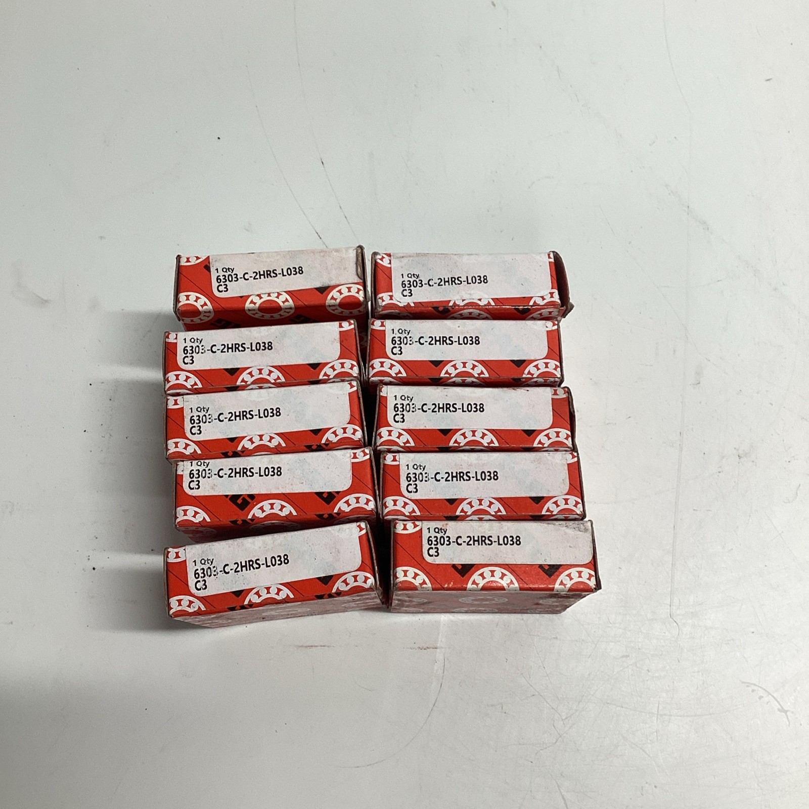 FAG 6303-C-2HRS-L038C3 Roller Bearing Lot Of 10 AC-165