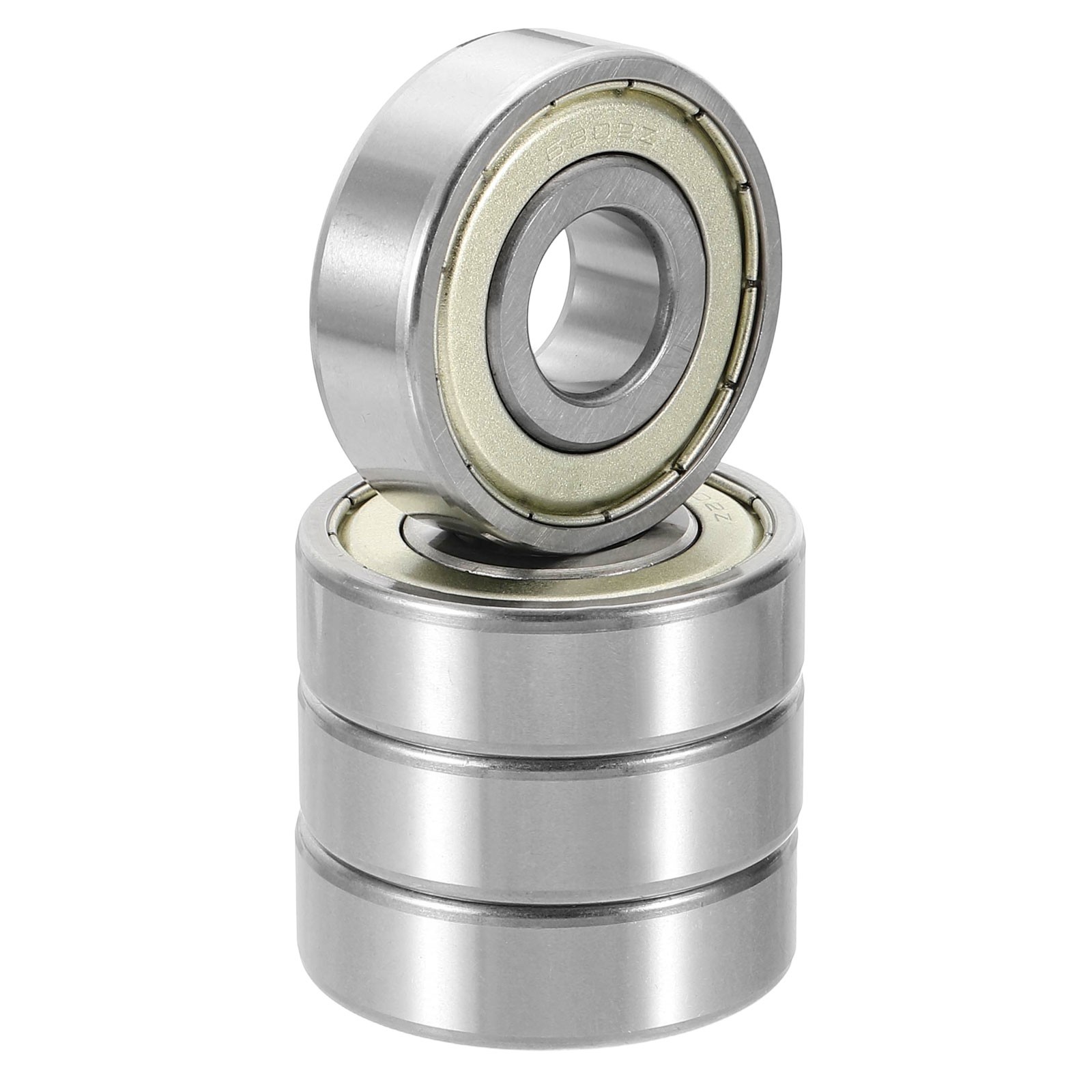 4 Pack 15 x 42 x 13mm 6302ZZ Deep Groove Ball Bearings, ABEC5