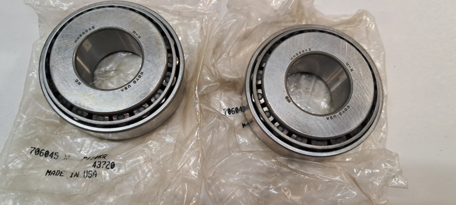 2X KOYO HM88542-HM88510 Tapered Roller Bearing Set 1-1/4″ x 2.875″ x 1.1563″
