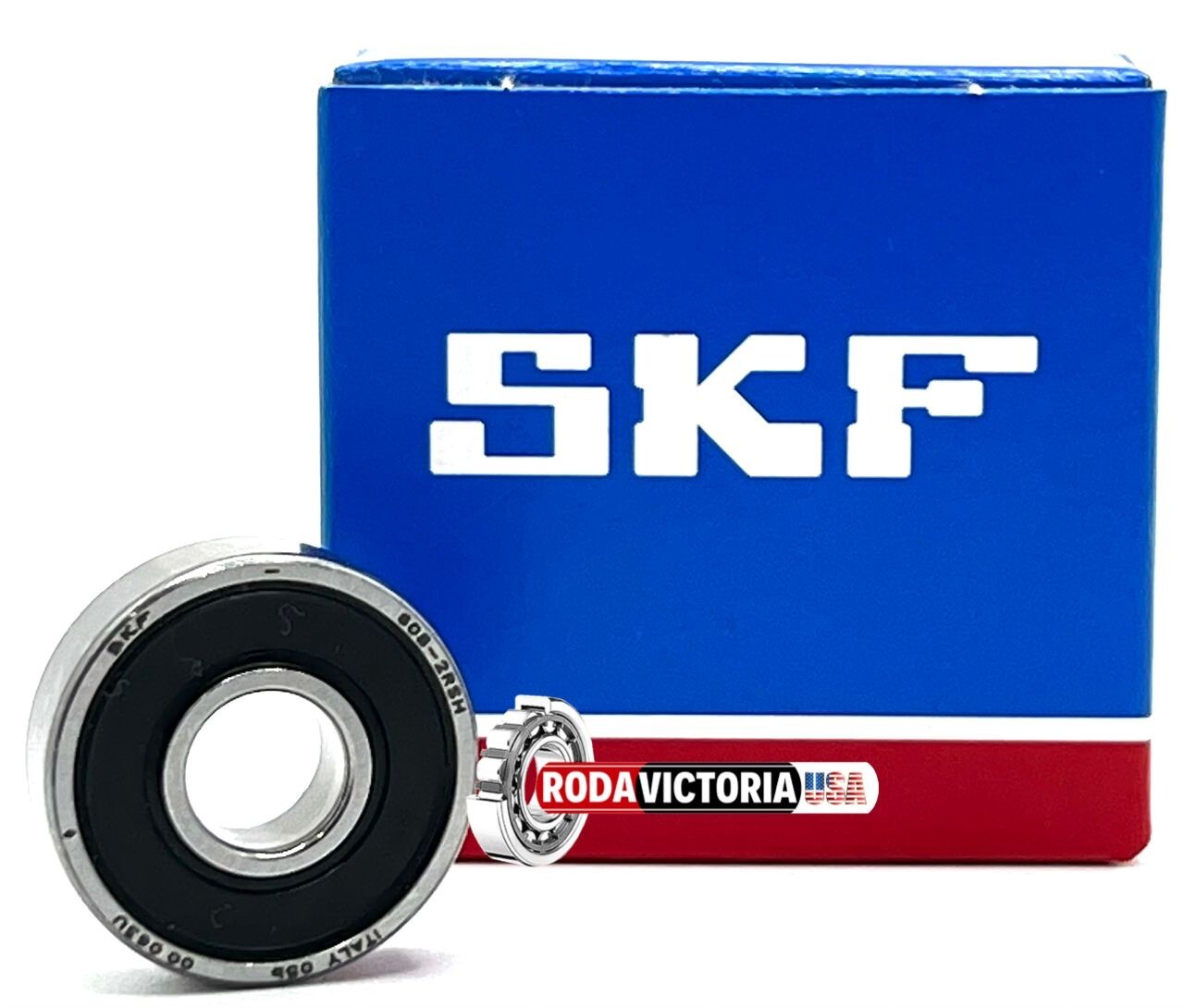 SKF Italy 608 2RSH C3 Deep Groove Ball Bearing, Rubber Sealed 608 2RS C3 8x22x7