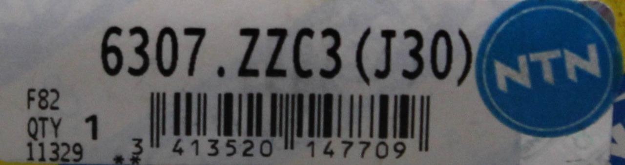 SNR 6307.ZZC3.J30 Deep Groove Ball Bearing ++ NEW ++