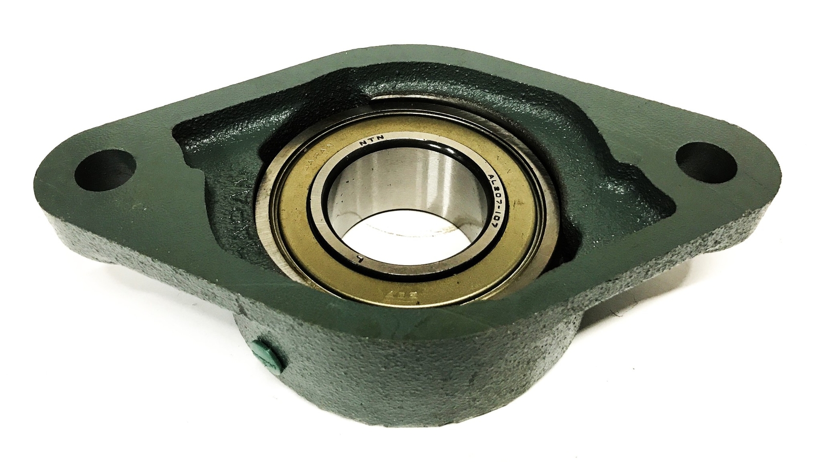 NTN Flanged Ball Bearing Housing Unit AELFL207-107T NOS