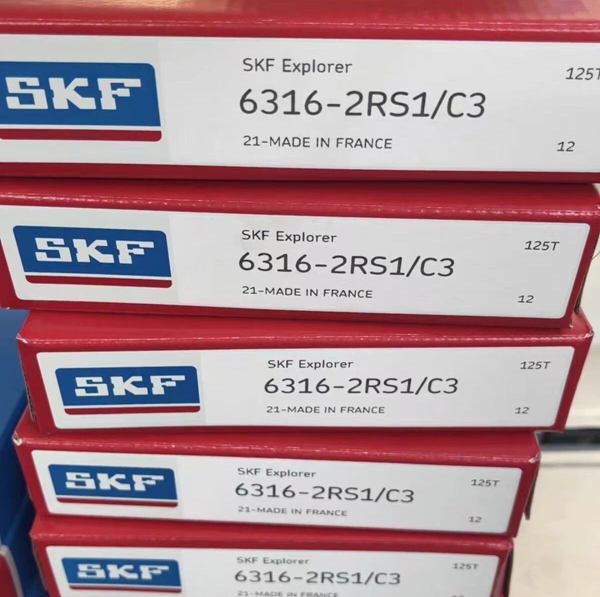 1PC SKF 6316-2RS1/C3 single row deep groove ball bearing