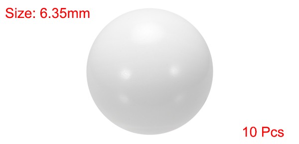 1/4-inch POM Coin Ring Making Balls, Plastic Bearing Ball 10pcs