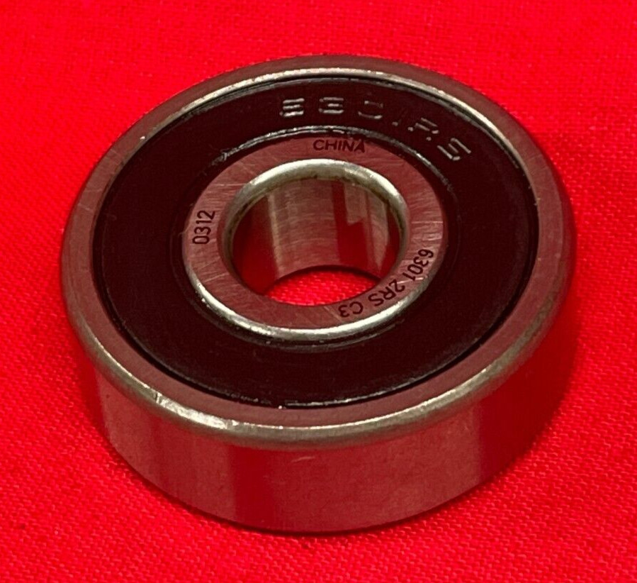 RELIAMARK DEEP GROOVE BALL BEARING 6301 2RS C3 12MM X 37MM X 12MM * LOT OF 2 *
