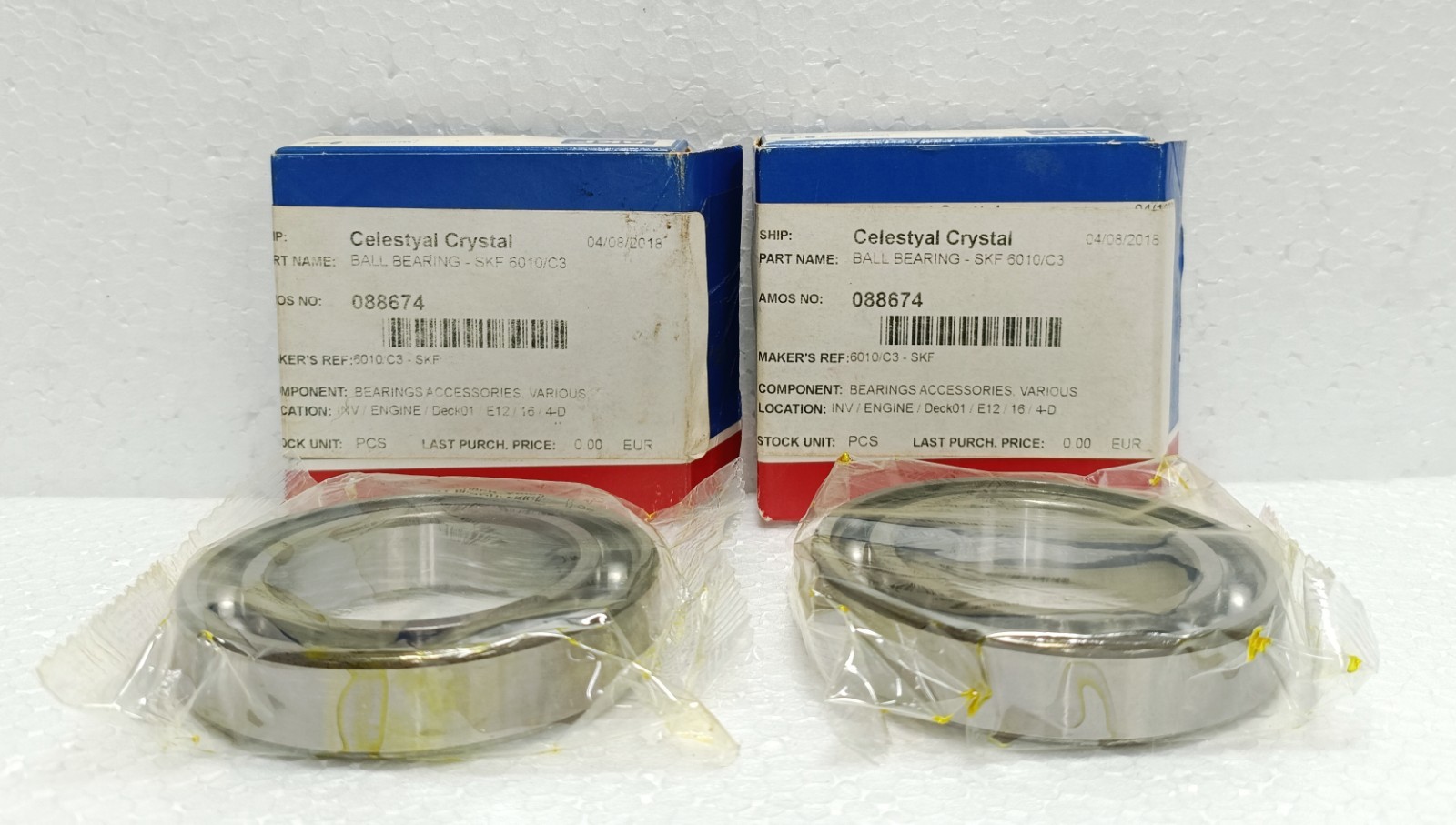SKF Explorer 6010/C3 Deep Groove Ball Bearing 50x80x16mm Lot of 2 PC New NOS