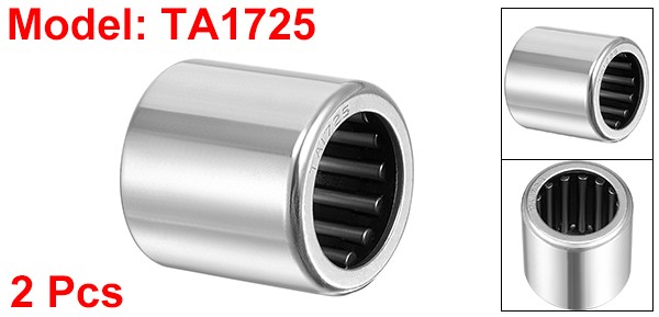TA1725 Needle Roller Bearings Open End 17mm Bore 24mm OD 25mm Width 2pcs