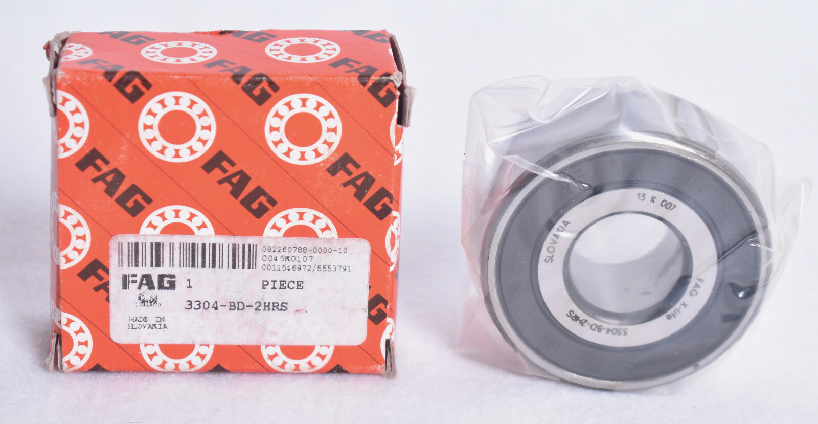 FAG Double Rubber Sealed Ball Bearing 3304-BD-2HRS