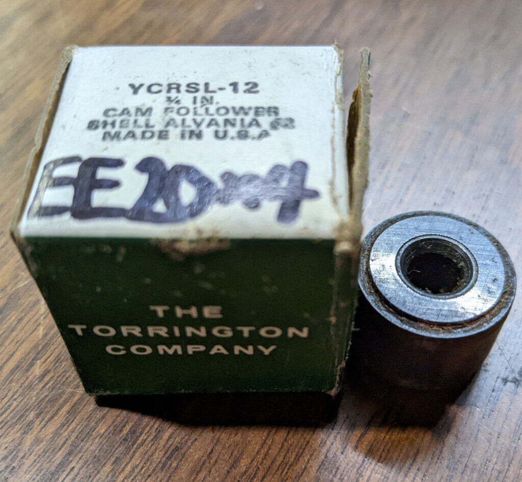 New Torrington Bearings YCRSL-12 Cam Follower Bearing 3/4 in YCRSL12