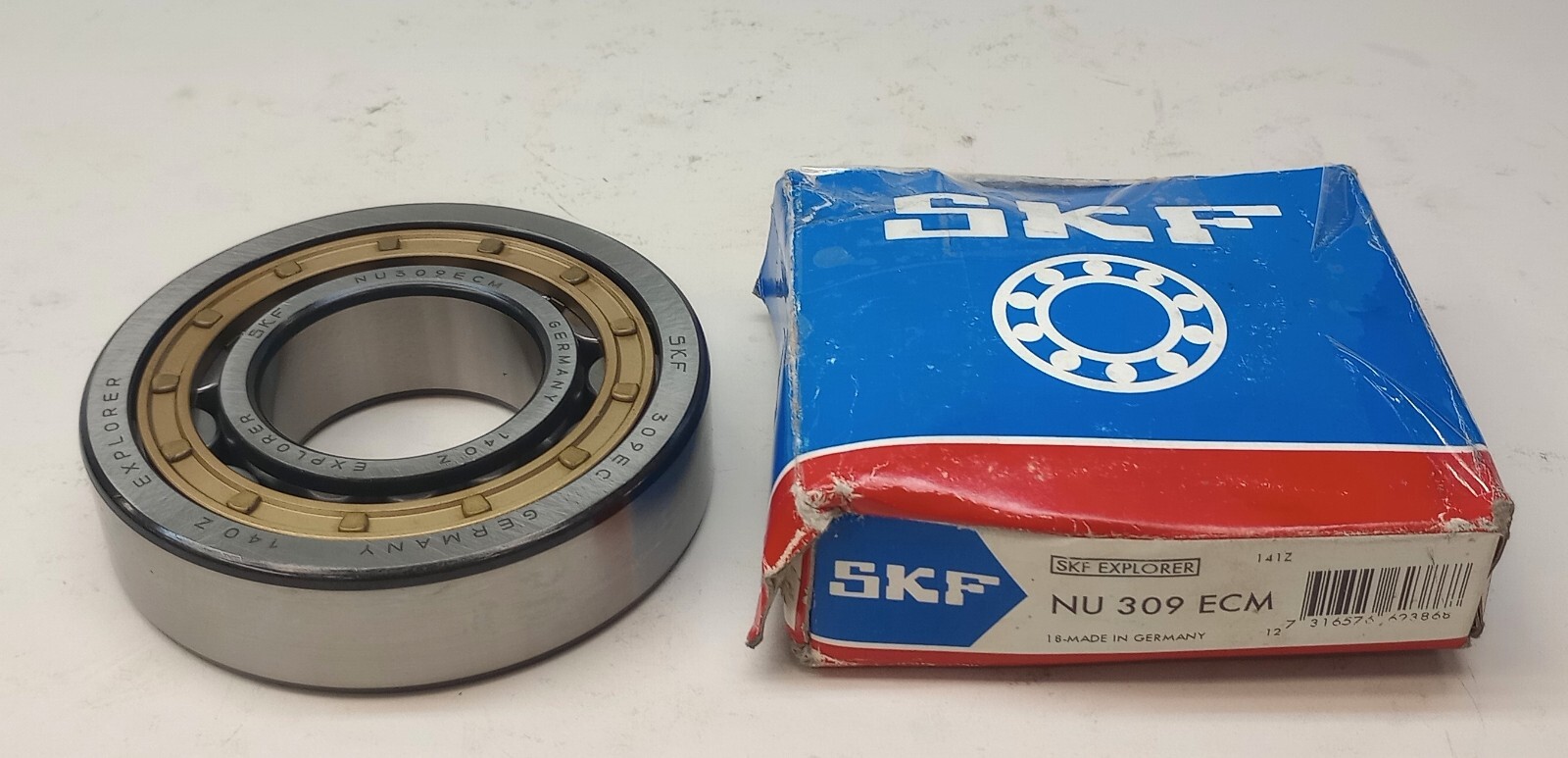 SKF NU 309 ECM Cylindrical Roller Bearing 45mm ID X 100mm OD X 25mm W NU309ECM