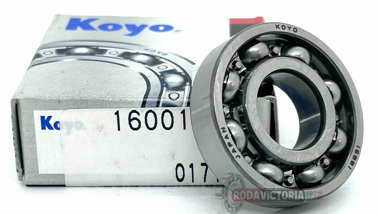 KOYO JAPAN 16001 DEEP GROOVE BALL BEARING, OPEN TYPE, NO SEALS 12x28x7 mm
