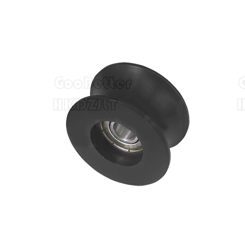 U Typ Groove Pulley Nylon Coated Roller Bearing 8x40x20.5mm U Groove Guide Wheel