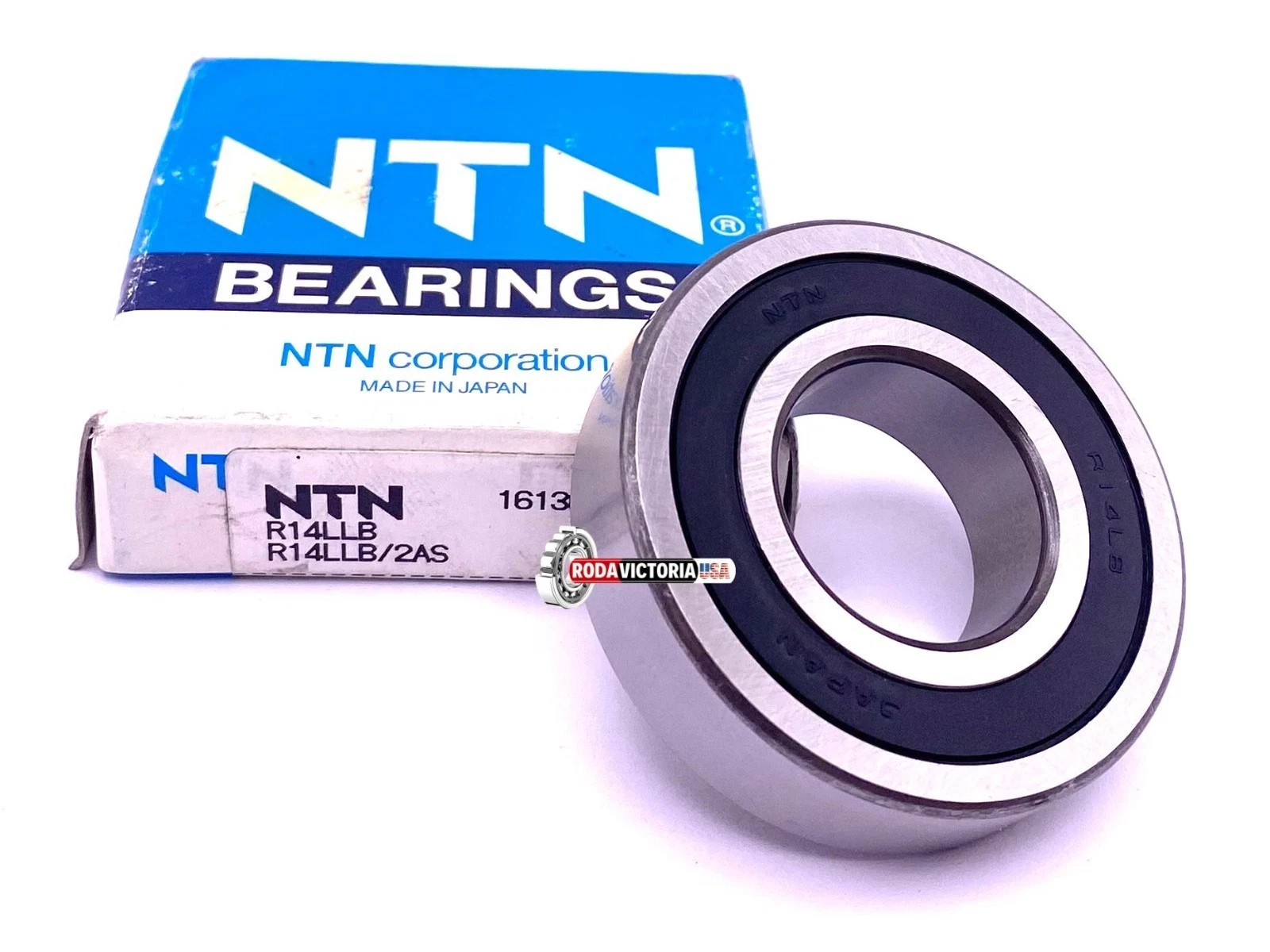 NTN Japan R14 LLB Ball Bearing, Rubber Sealed EEO 2RS 7/8″ x 1 7/8″ x 1/2″