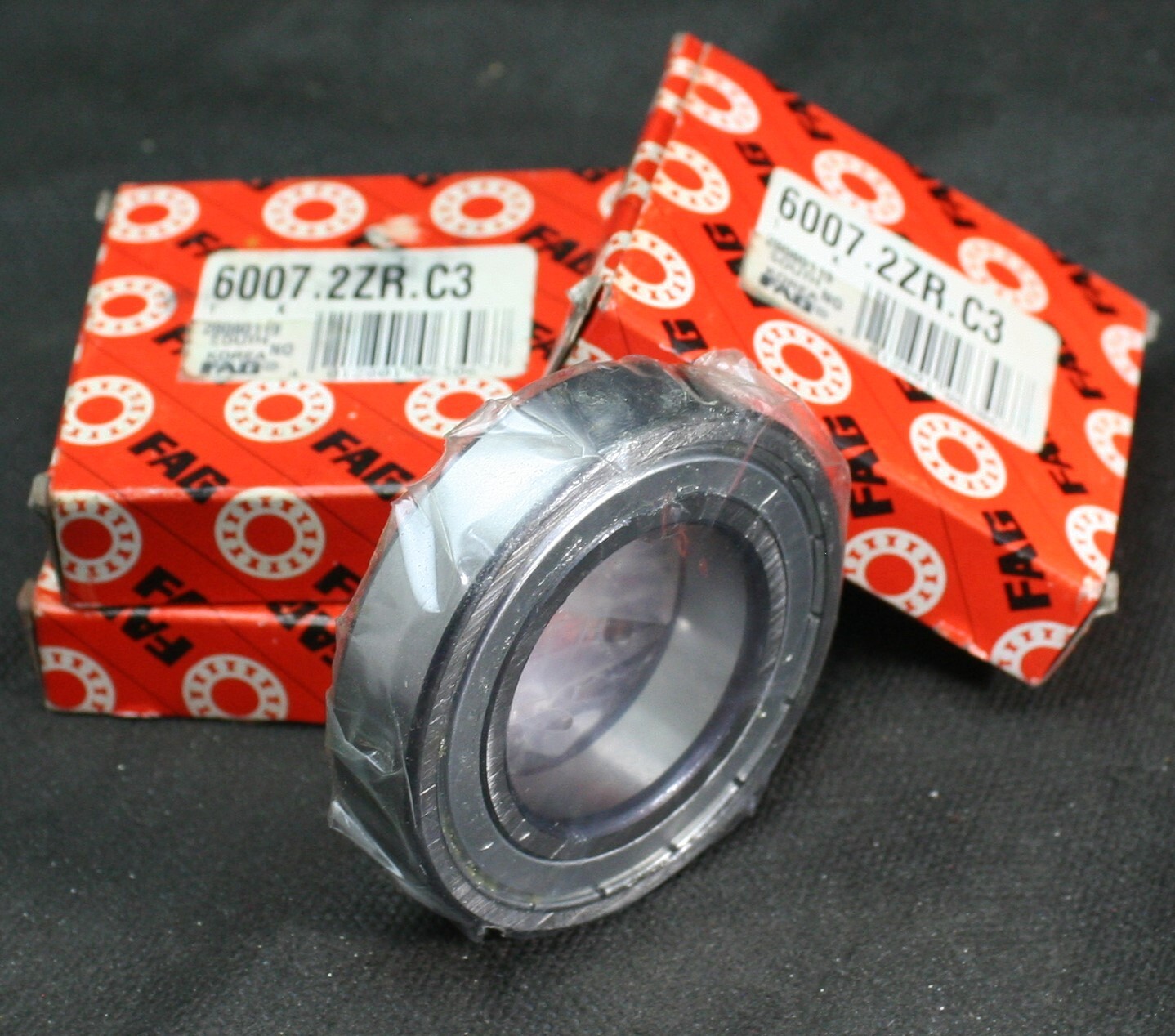 Three (3) FAG 6007 2ZR C3 Deep Groove Bearing 35 MM ID Republic of Korea NEW