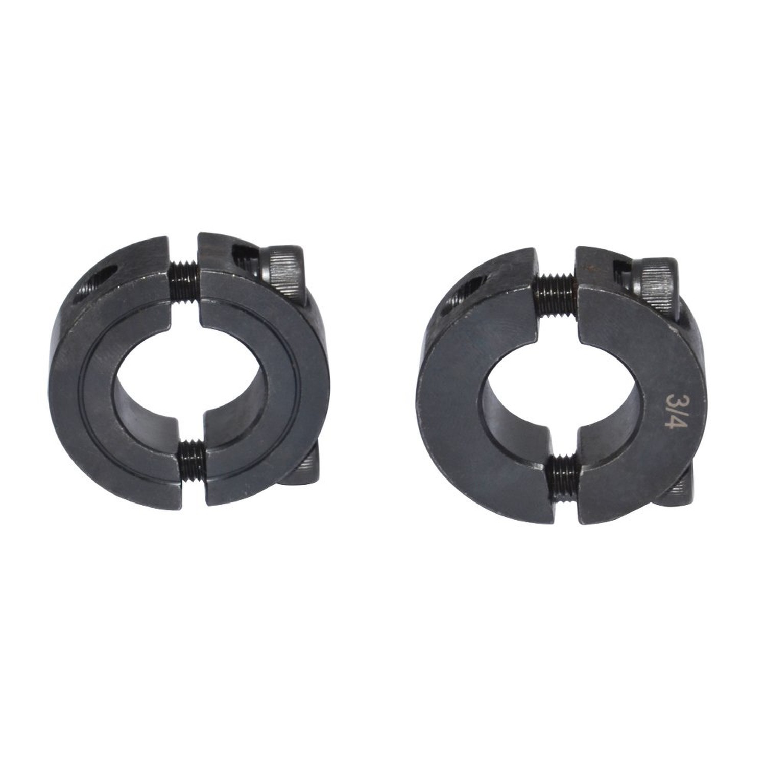 Double Split Shaft Collars 1/4 Inch Bore OD 11/16″ Black Oxide Set Screw Styl…