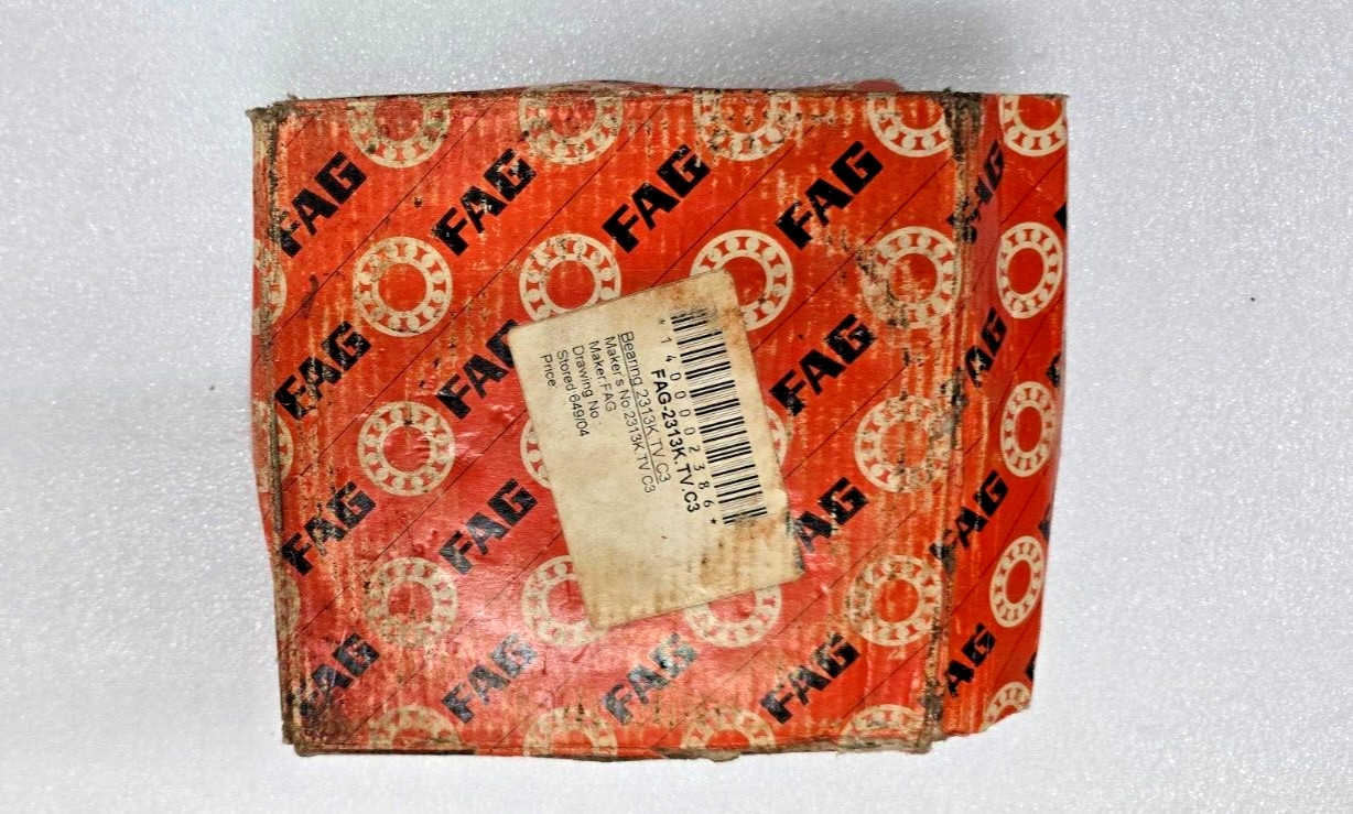 2313 K TV C3 Self align Double Ball Bearings 65x140x48mm OPEN FAG GERMANY 2313K