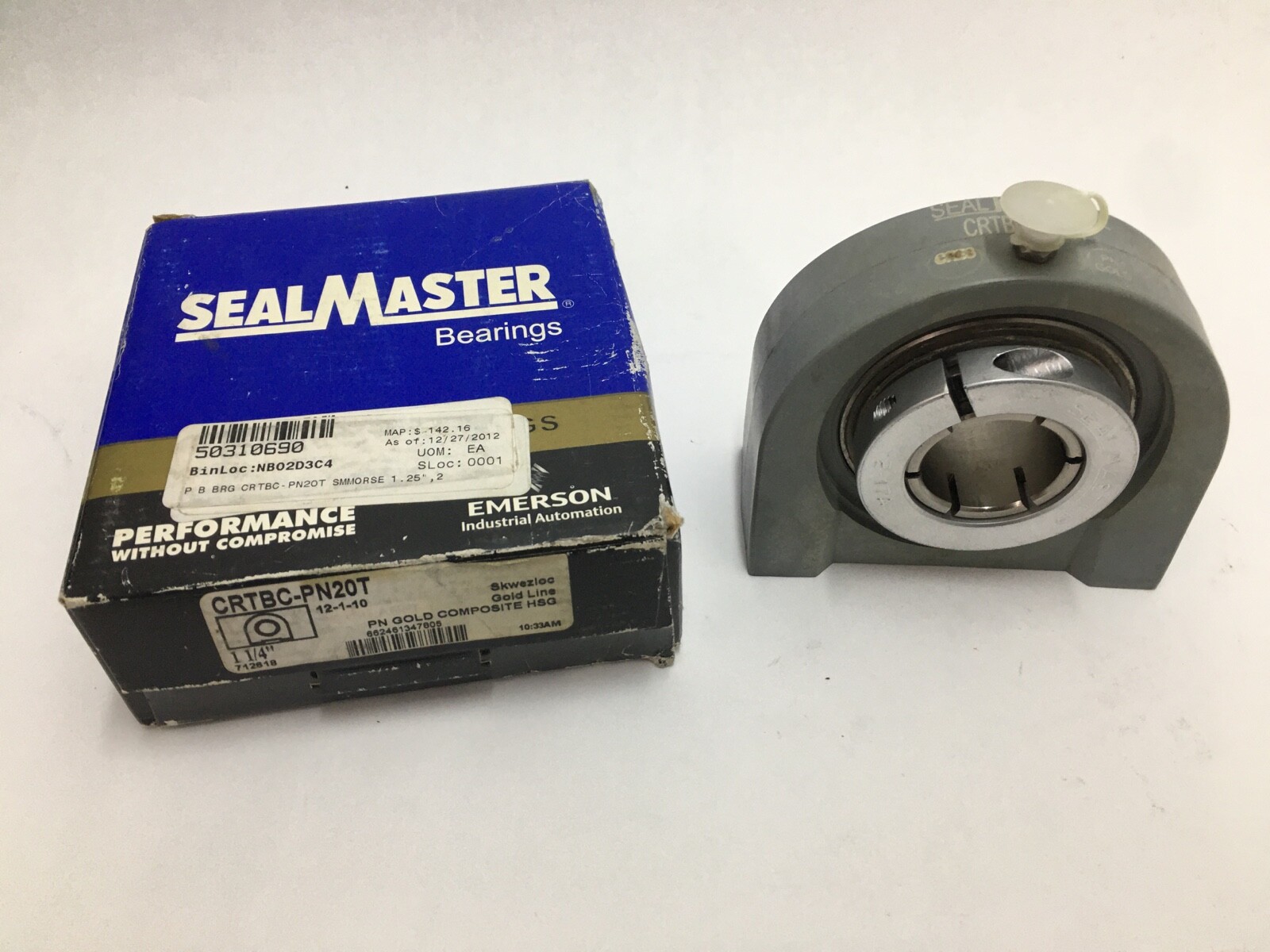 SEALMASTER CRTBC-PN20T Bearing Unit 2-Bolt Tapped Base 1-1/4″ ID CRTBCPN20T -USA