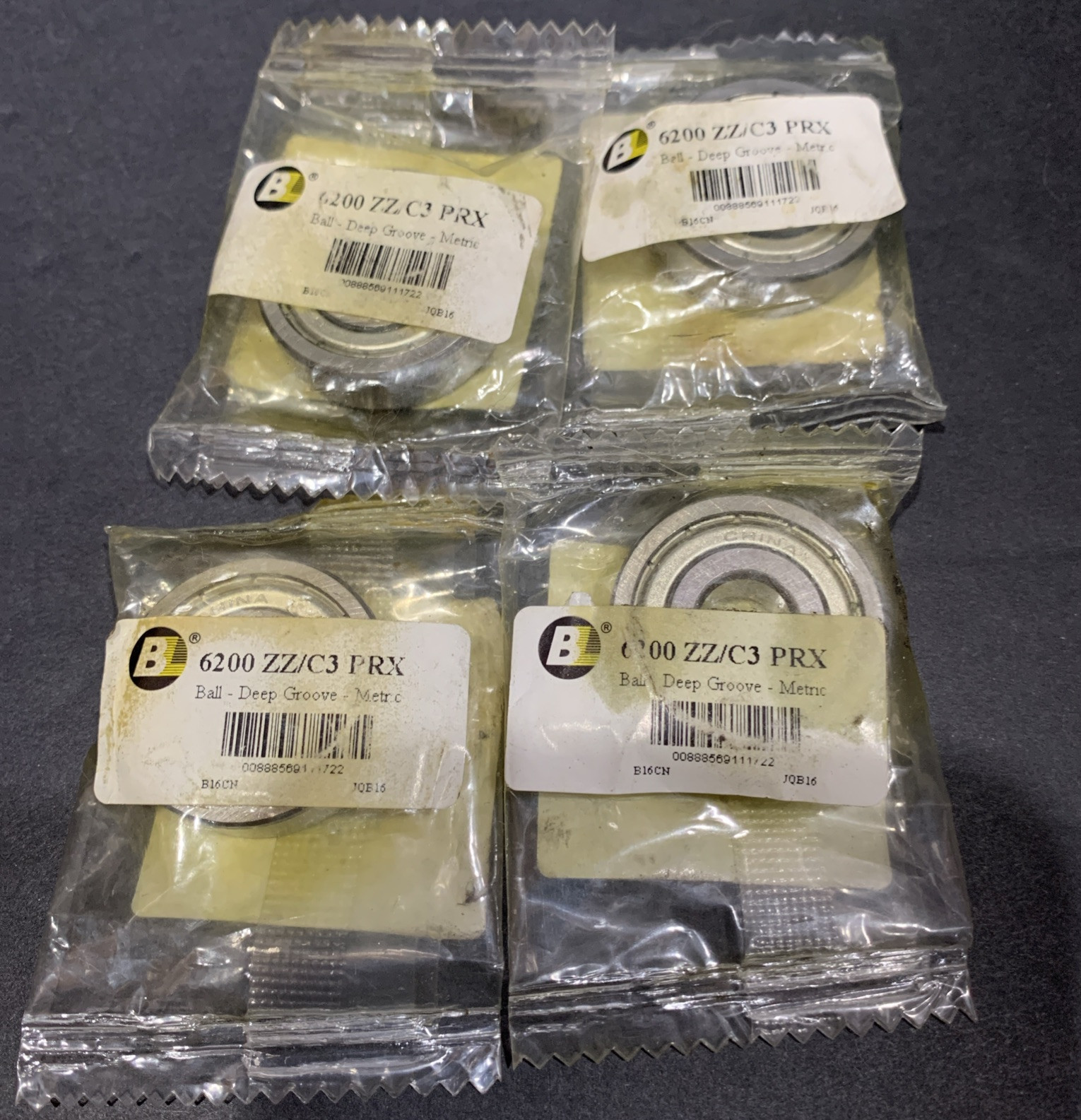 BL 35JA01 6200 ZZ/C3 PRX Ball Bearing Lot Of 4 NEW