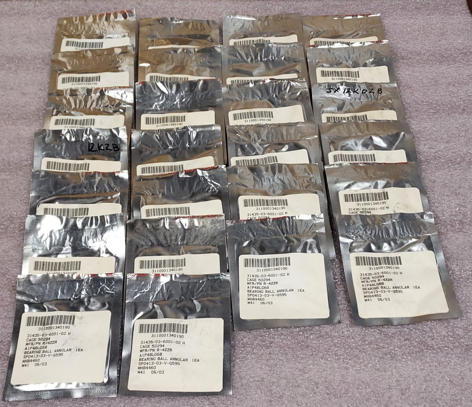 ‘1 PIECE’ – PN# R-4ZZR, 03-6001-02, R4ZZ – BEARING, BALL