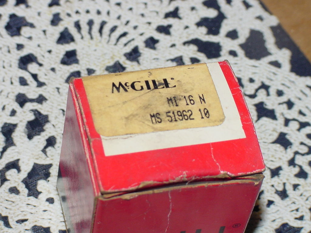 McGill MI 16 N Inner Race, Needle Roller Bearing 1.000 Bore 1.2491 OD, 1.0100 W