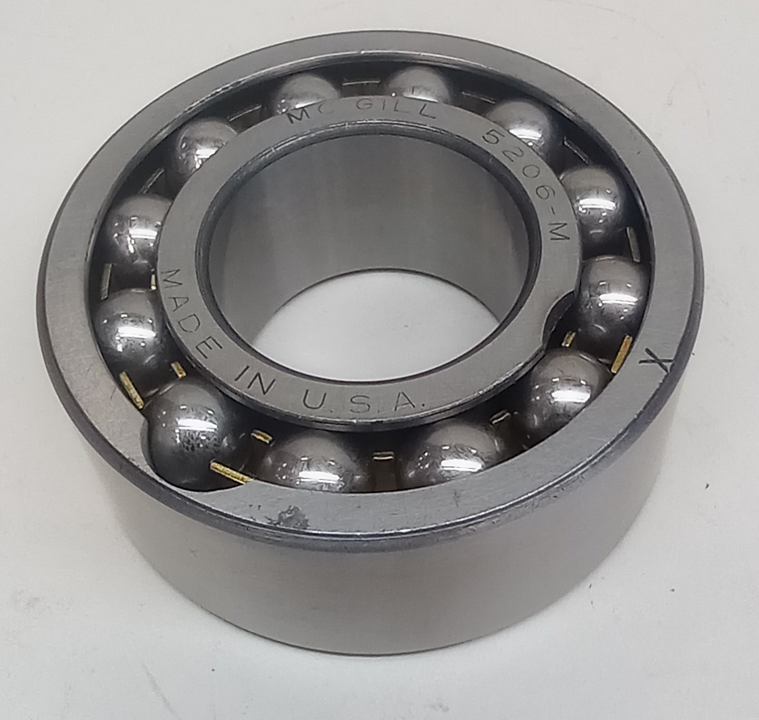 McGill 5206-M Angular Contact Ball Bearing 30 X 62 X 0.9375in 5206M Double Row