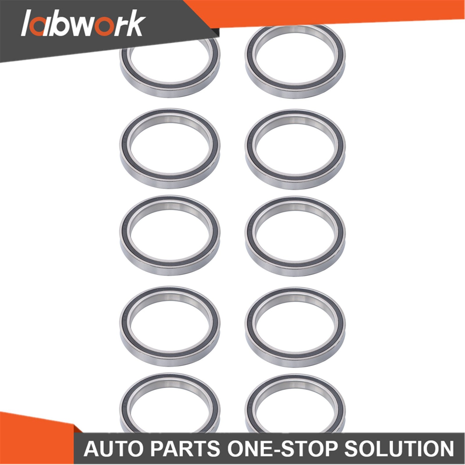Labwork 6809-2RS 61809-2RS Bearings 10pcs 45x58x7mm Rubber Sealed Set