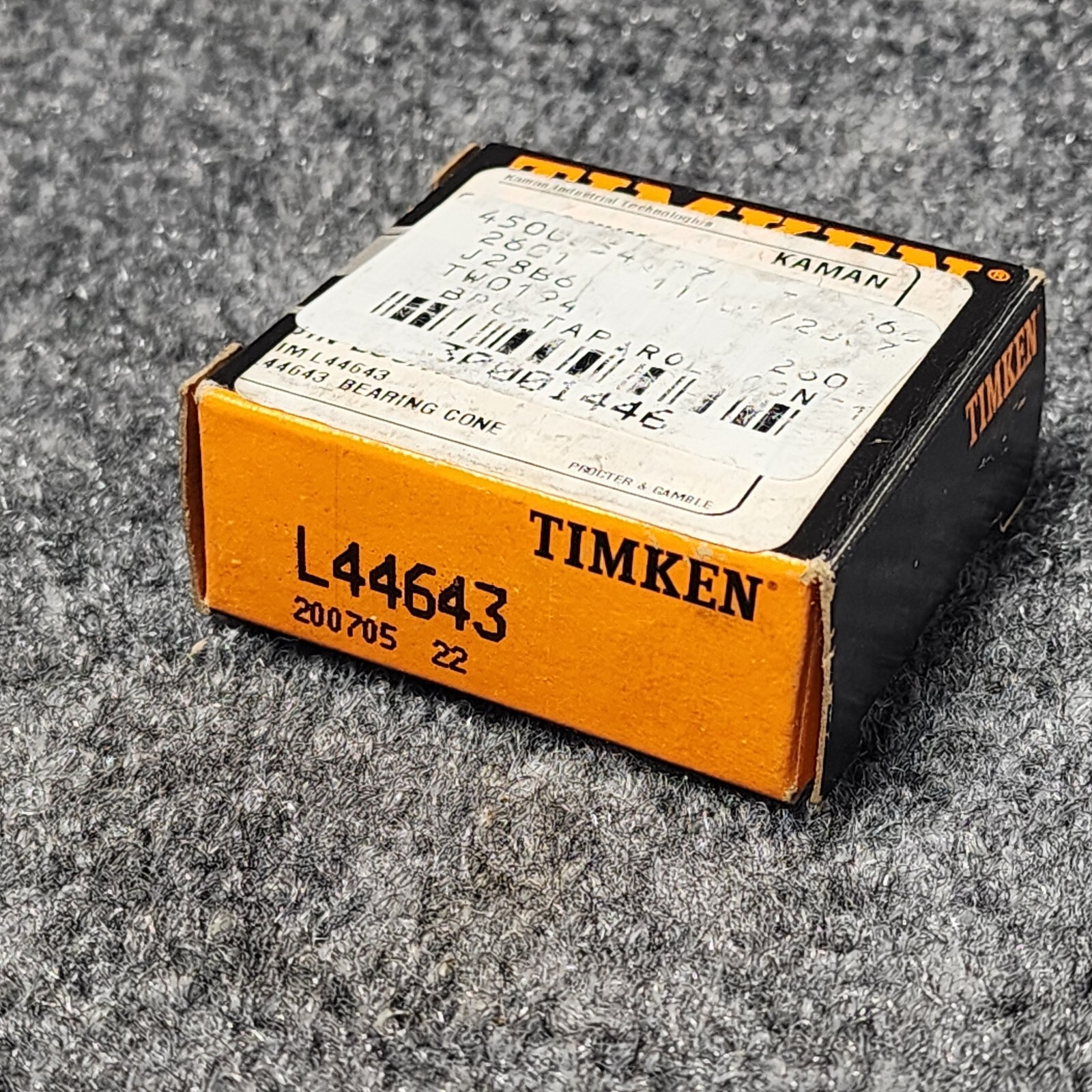 New Timken L44643 / L44643 20024 Tapered Roller Bearing Cone